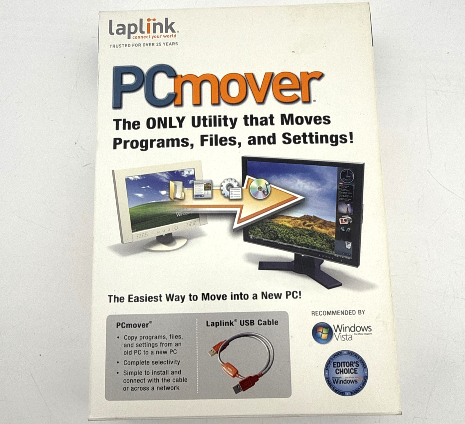 Laplink PCmover Essentials CD Transfer Cable Quick Start Guide