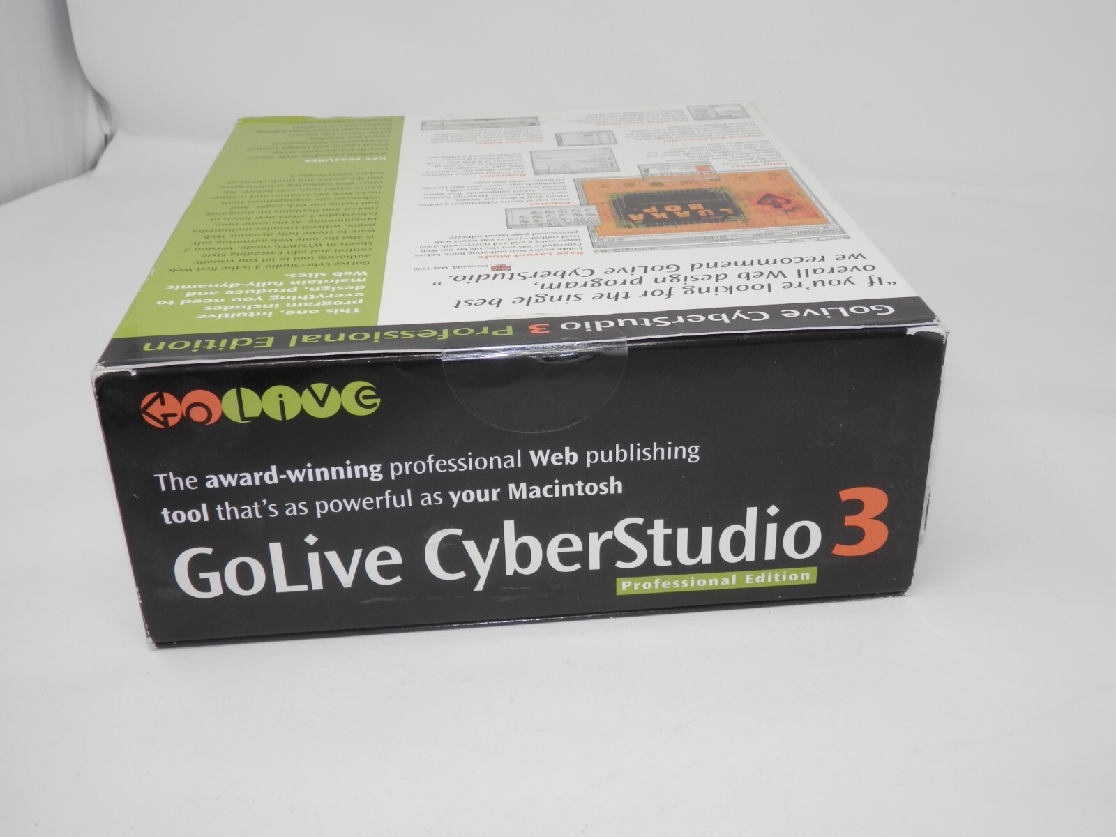 GoLive CyberStudio 3 Professional for Mac • Macintosh Vintage 1998 NOS SEALED