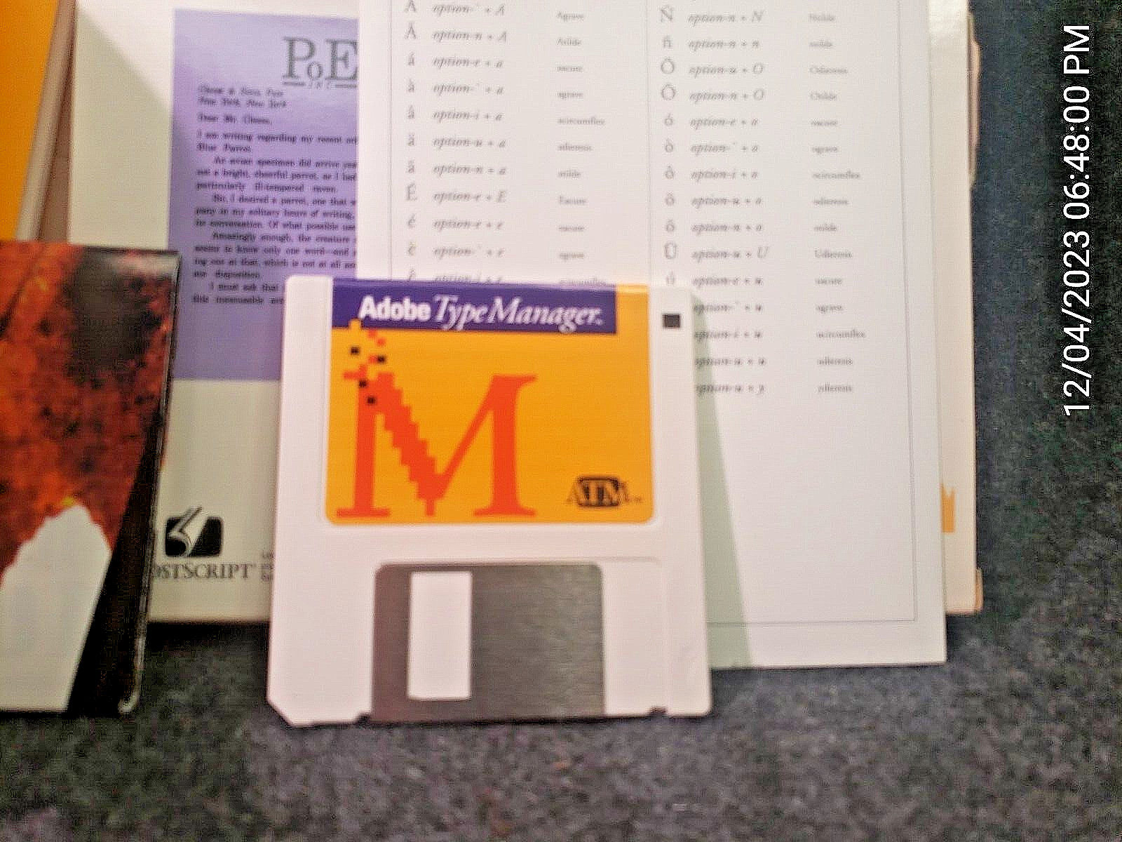 Vintage Macintosh Adobe Type Manager V2.0 for MAC COMPLETE VINTAGE(GSLF-S)
