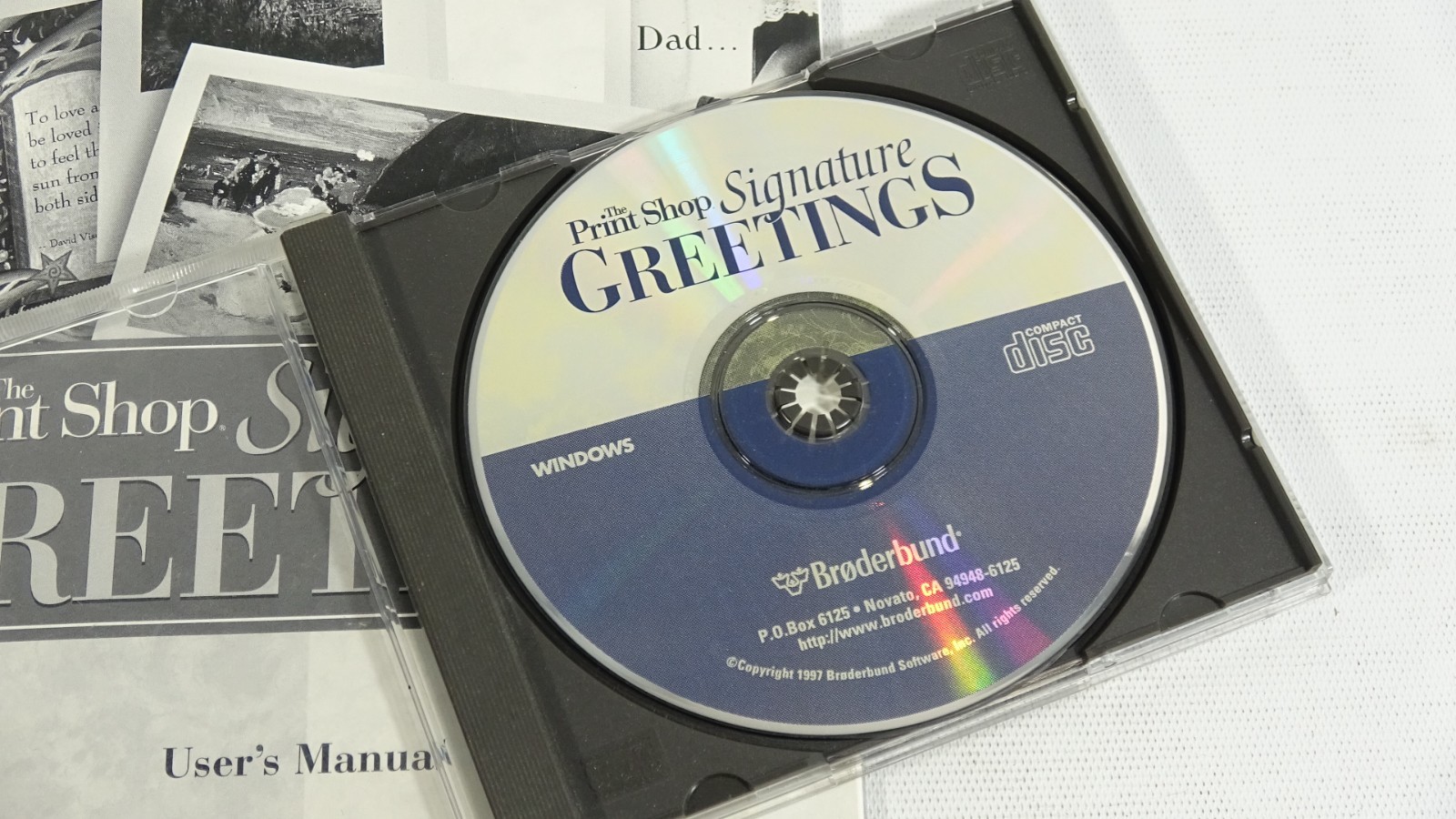 Print Ship Signature Greetings Book & Disc -The Print Shop Premier Edition Books