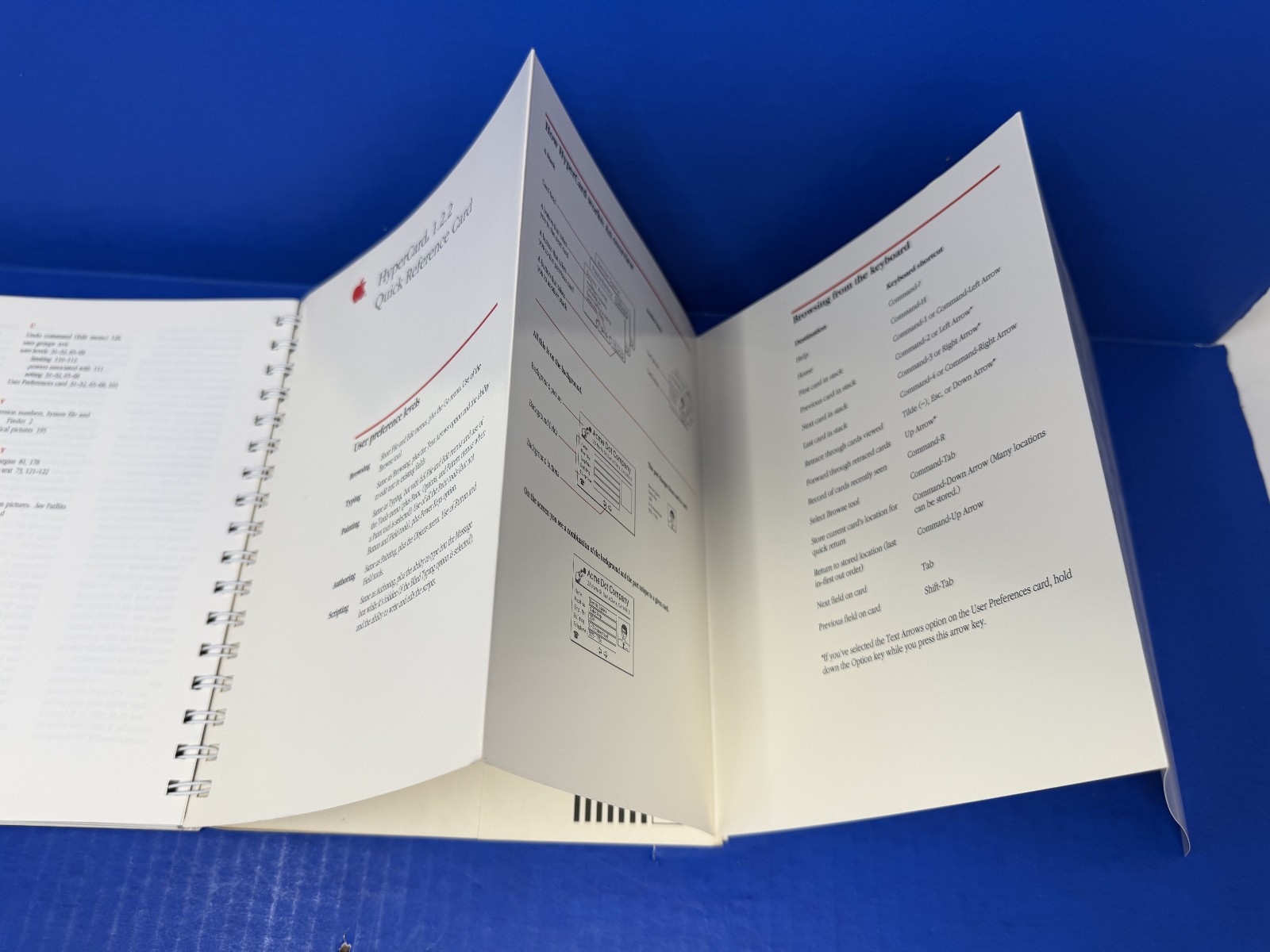 HYPERCARD USER’S GUIDE (1989, SPIRAL BINDING) -Apple Macintosh Manual -VERY GOOD