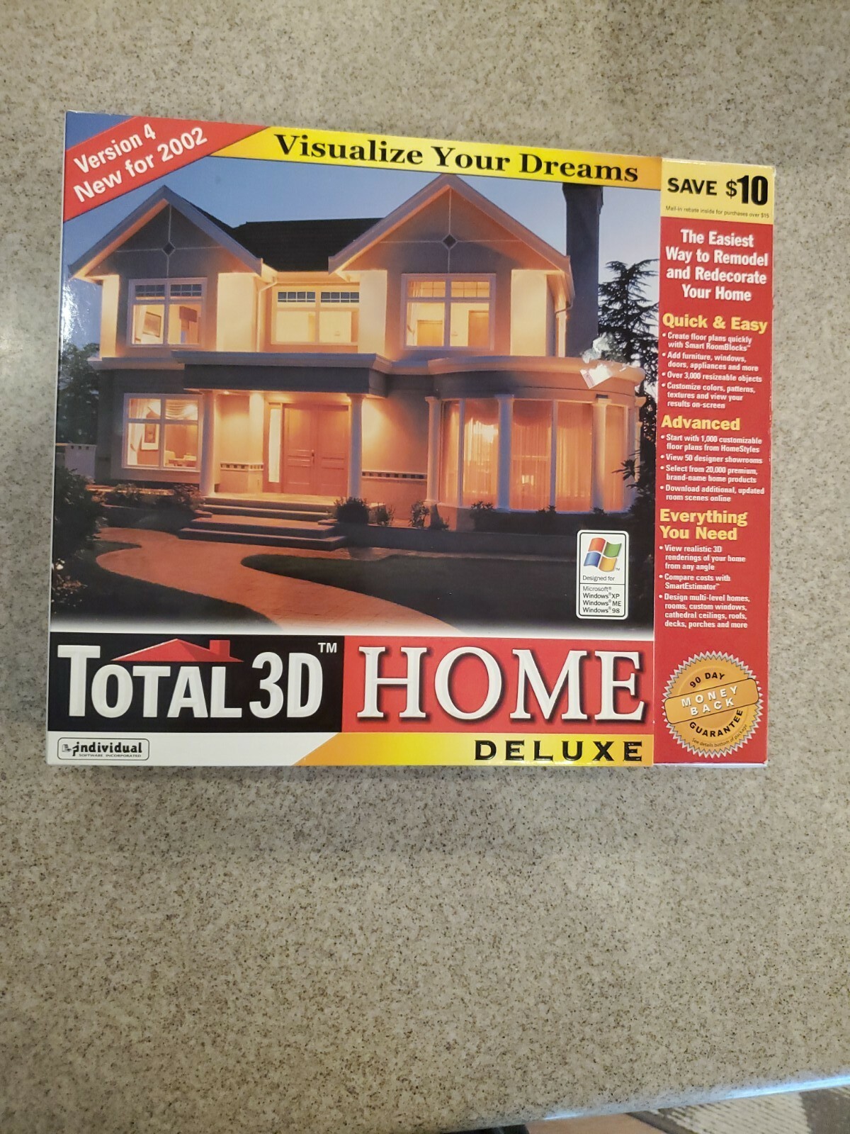 Vintage Software Lot of 5 Packages -Spanish, Website, Landscape, CD Labeling, 3D