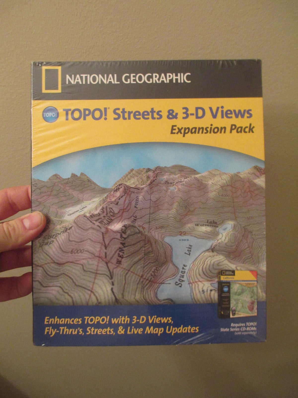 NATIONAL GEOGRAPHIC TOPO STREETS & 3-D VIEWS EXPANSION PACK – GPS USA MAPS
