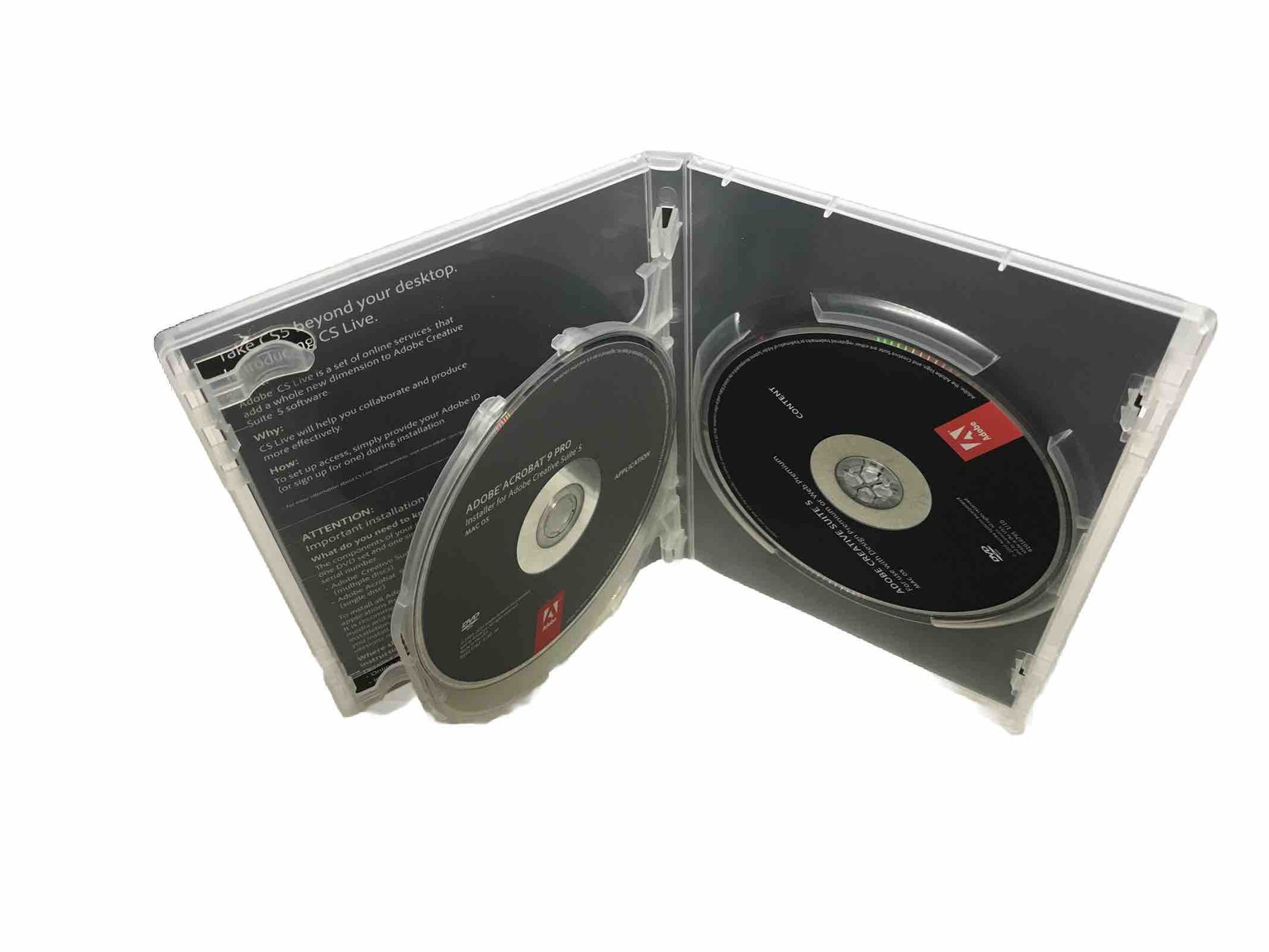 Adobe Creative Suite 5 Design Premium For MAC OS Student & Teacher 3 Disc