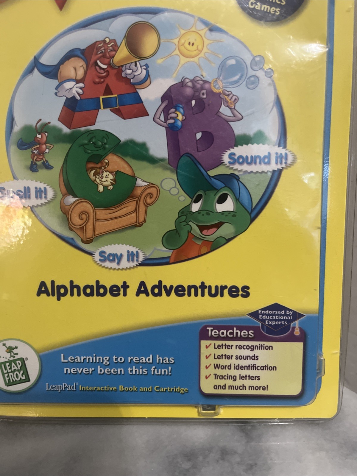 Leap Pad Phonics Book 1: Alphabet Adventures lesson #1 letters and lettersounds
