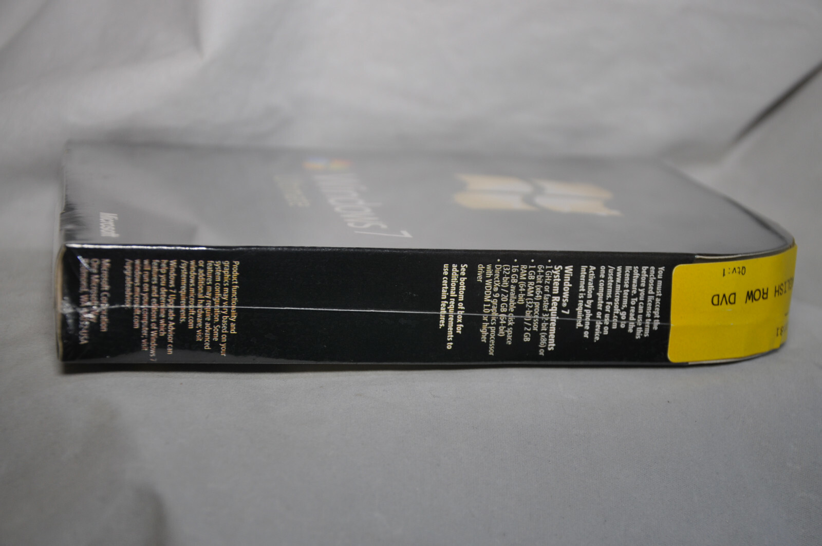 Microsoft Windows 7 Ultimate SKU-GLC-00181 Full Retail Sealed Box 32&64-bit DVD