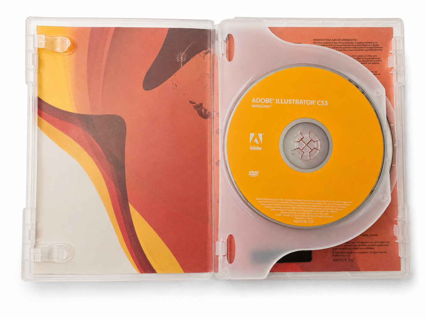 Adobe Illustrator CS3 Upgrade Windows Retail Box Complete 2 Disc Set w/ Serial