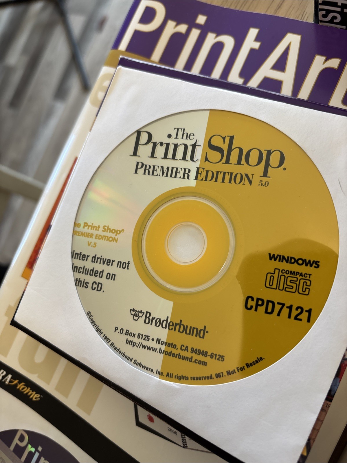 Sierra Print Artist Gold 8.0 With Books, 3 Of 4 CDs And Bonus CD Free Shipping!