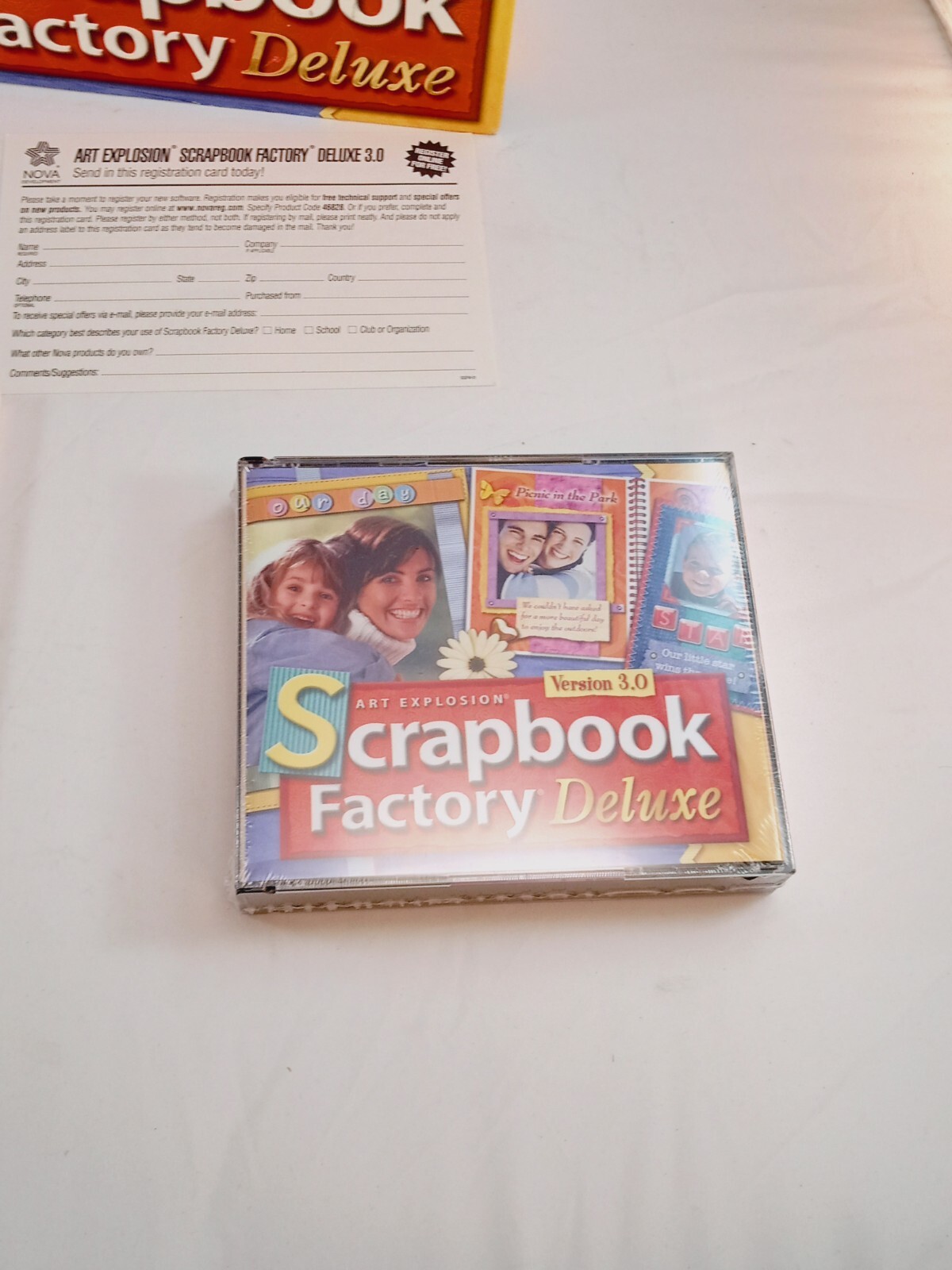 Art Explosion Scrapbook Factory Deluxe version 3.0 CD-ROM 4 Disc set 📸