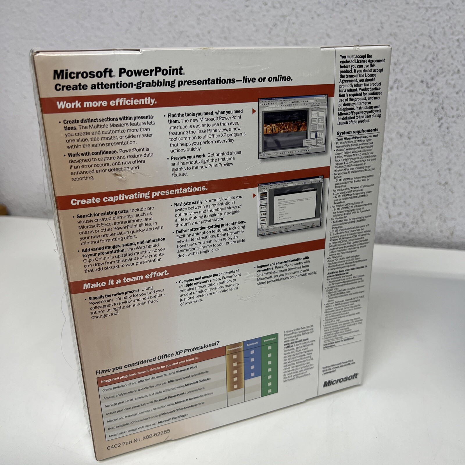 New SEALED Microsoft PowerPoint 2002