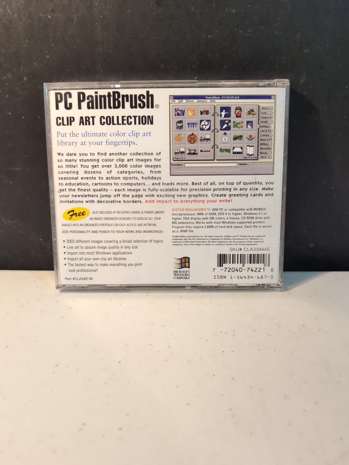Clip Art Collection Softkey PC Paintbrush NEW 3003 Ultimate Color Clip Art CD
