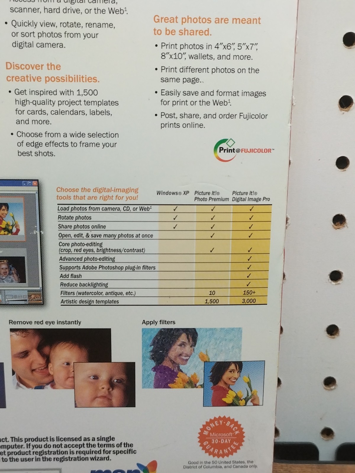 Microsoft Picture It! Photo Premium Version 7.0 For Windows XP 2000 ME 98 Sealed