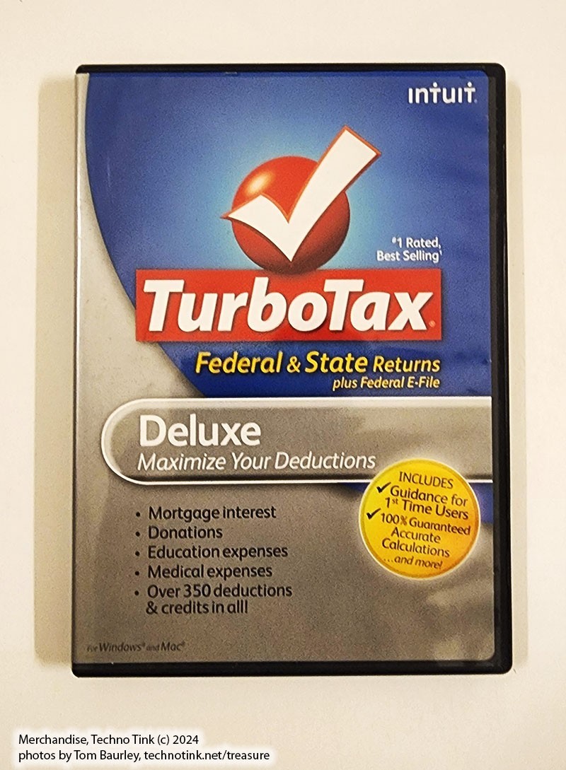 2010 TurboTax Deluxe Federal + State Maximize Deductions Case and CD Back Taxes