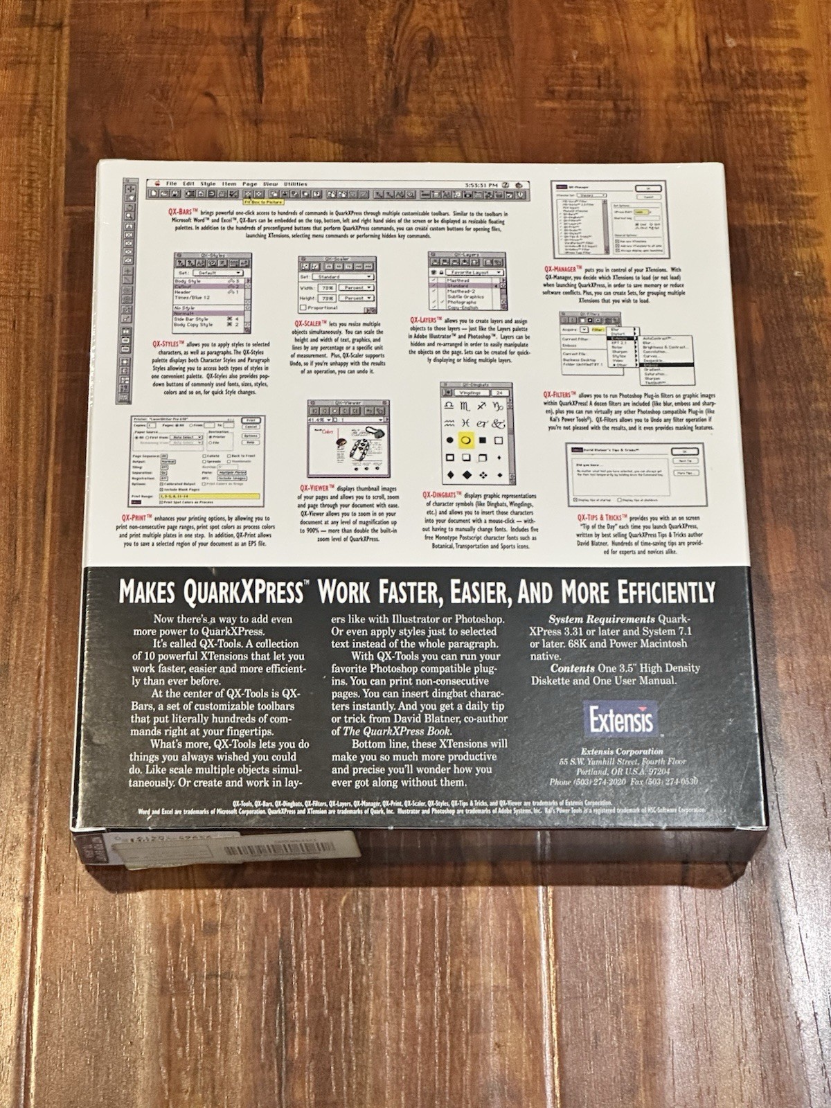 Rare Vintage 90’s Extensis QX-Tools Mac for QuarkXPress – New & Sealed