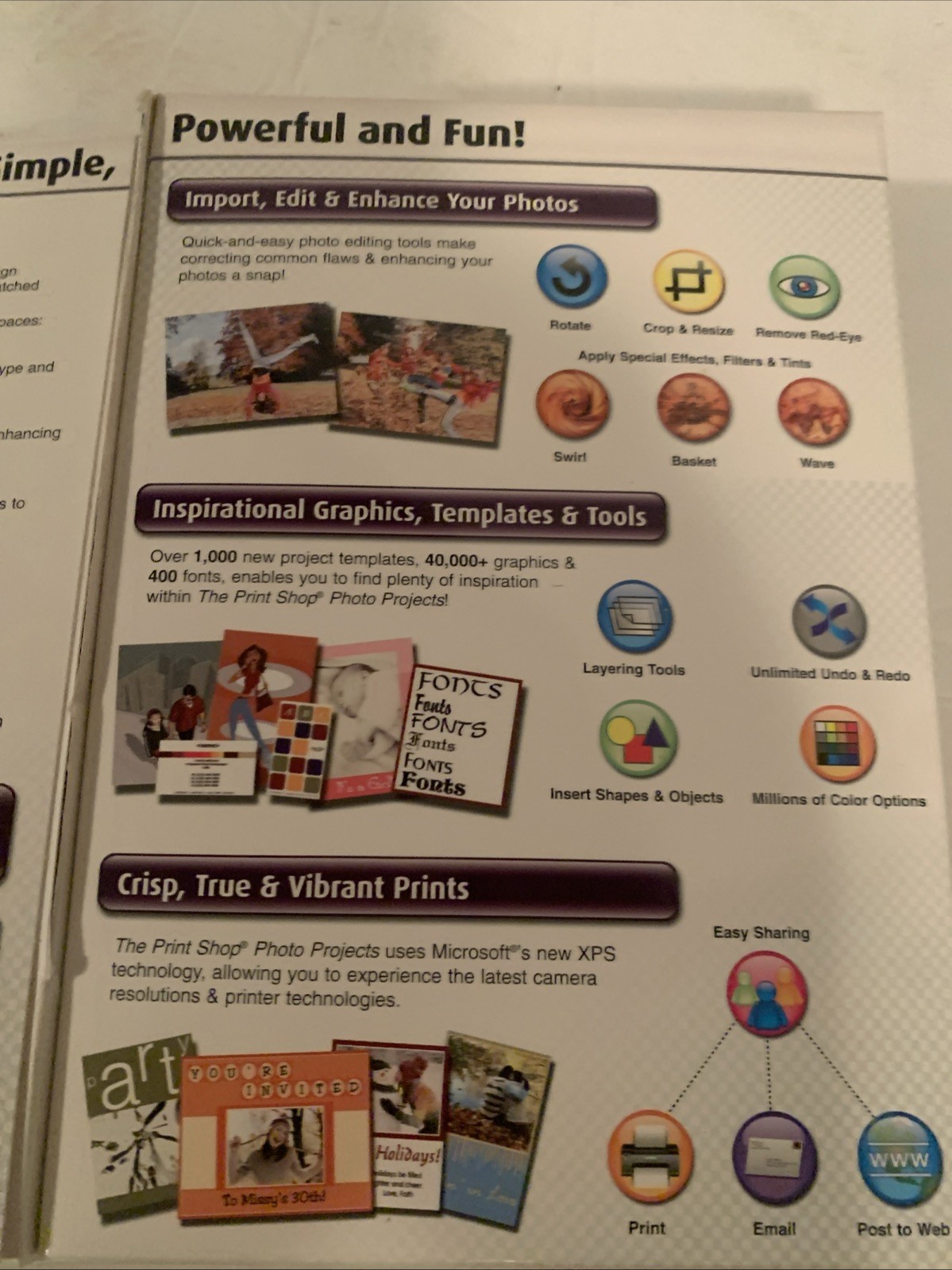 Broderbund PrintShop For Vista 2002-2007 Publishing Software CD Desktop Nib