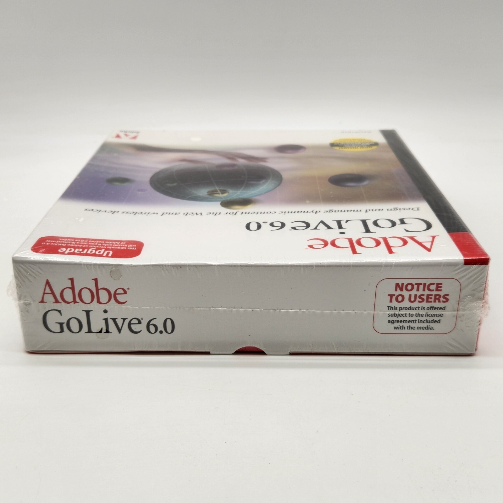 Adobe GoLive6.0 Upgrade Macintosh Mac Big Box Vintage Software Sealed