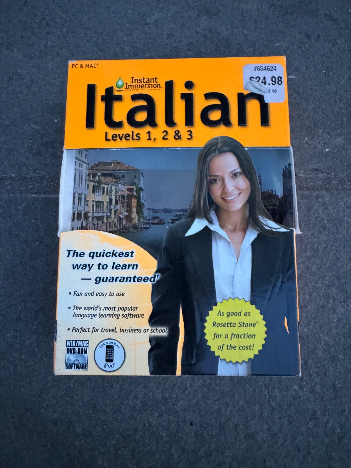 Topics Entertainment Instant Immersion Italian Levels 1, 2 & 3 Used Windows XP 7