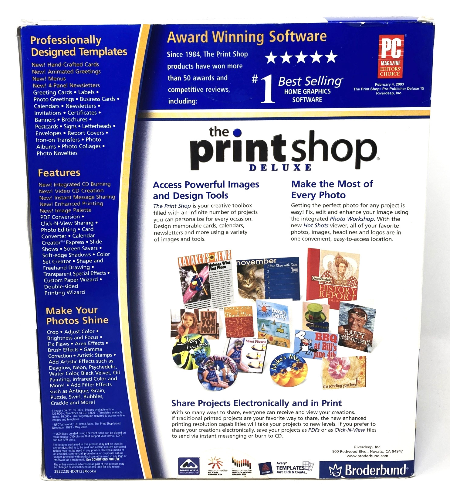 Vintage Broderbund The Print Shop Deluxe Version 20 PC Software Clip Art NEW