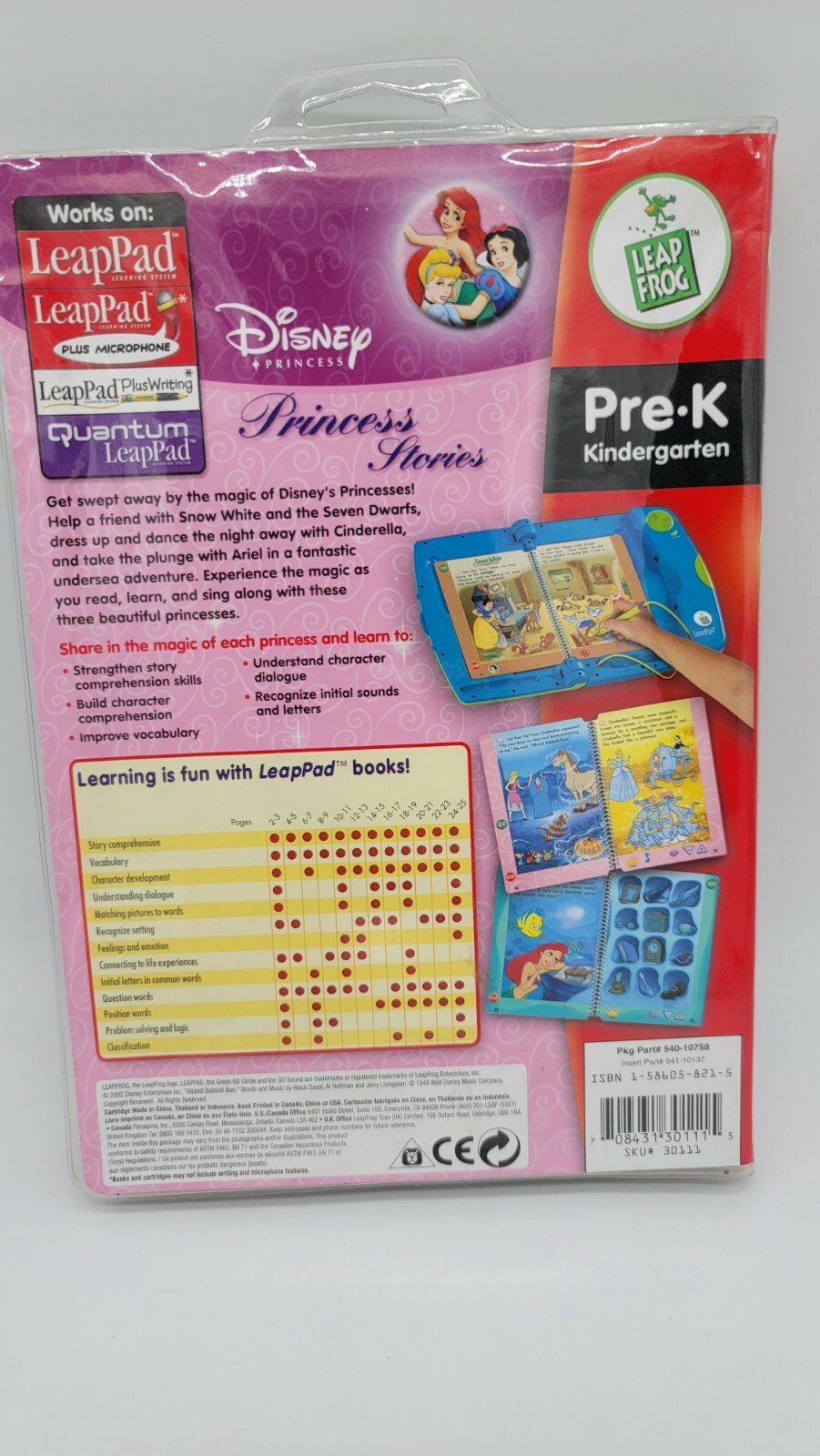 LeapFrog Leap Pad Start Pre-Reading Disney Princess Stories.