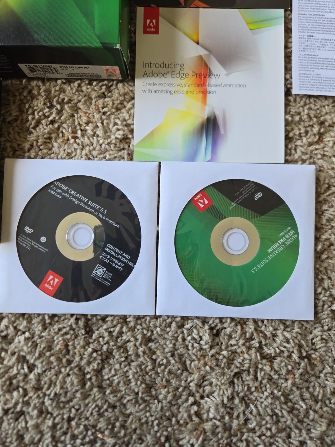 Adobe Creative Suite 5.5 CS5.5 WEB Premium For Windows Full Retail Box
