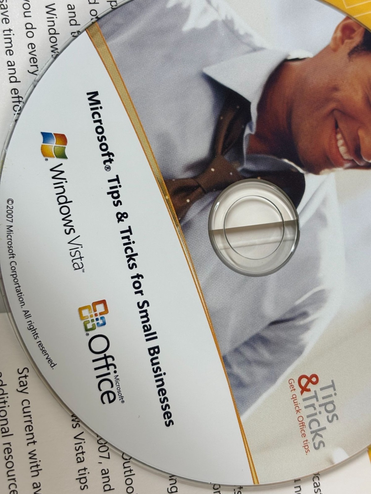 Microsoft Tips & Tricks For Small Businesses CD-ROM Windows Vista Office 2007