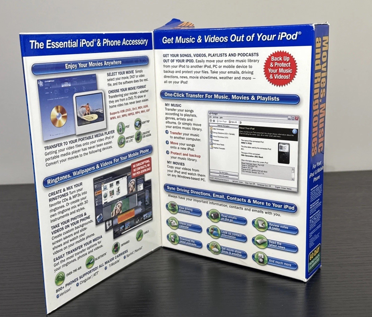 Movies Music And Ringtones For Your IPod & Mobile Phone Complete W/ User’s Guide