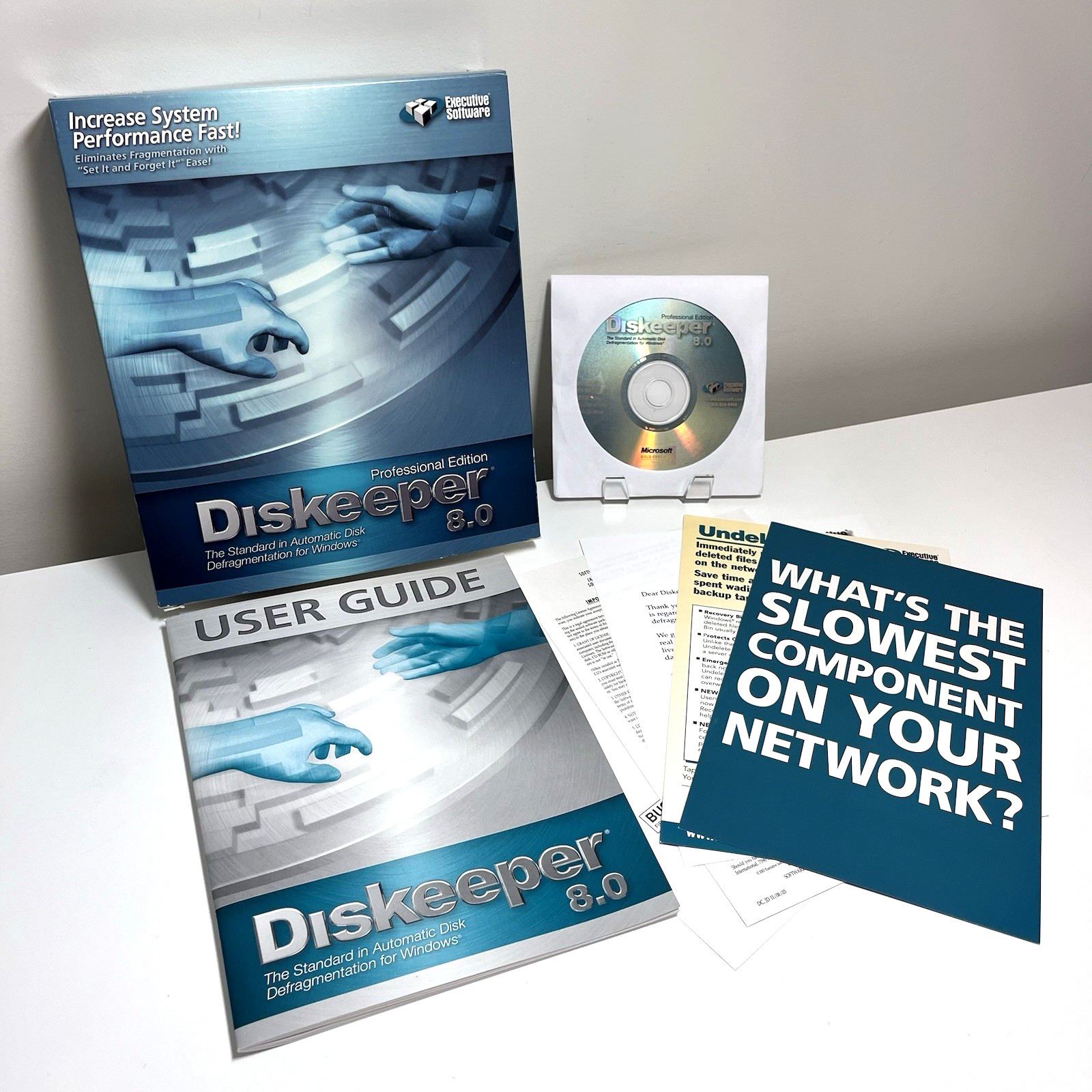 Diskeeper 8.0 Professional Edition – Executive Software + Serial Number
