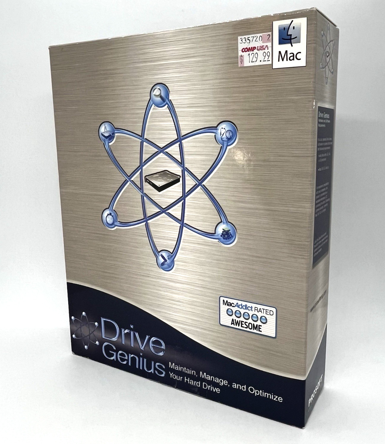 PROSOFT Drive Genius for Mac Apple Retail Big Box CD-ROM w Serial – OS 10.2 & UP
