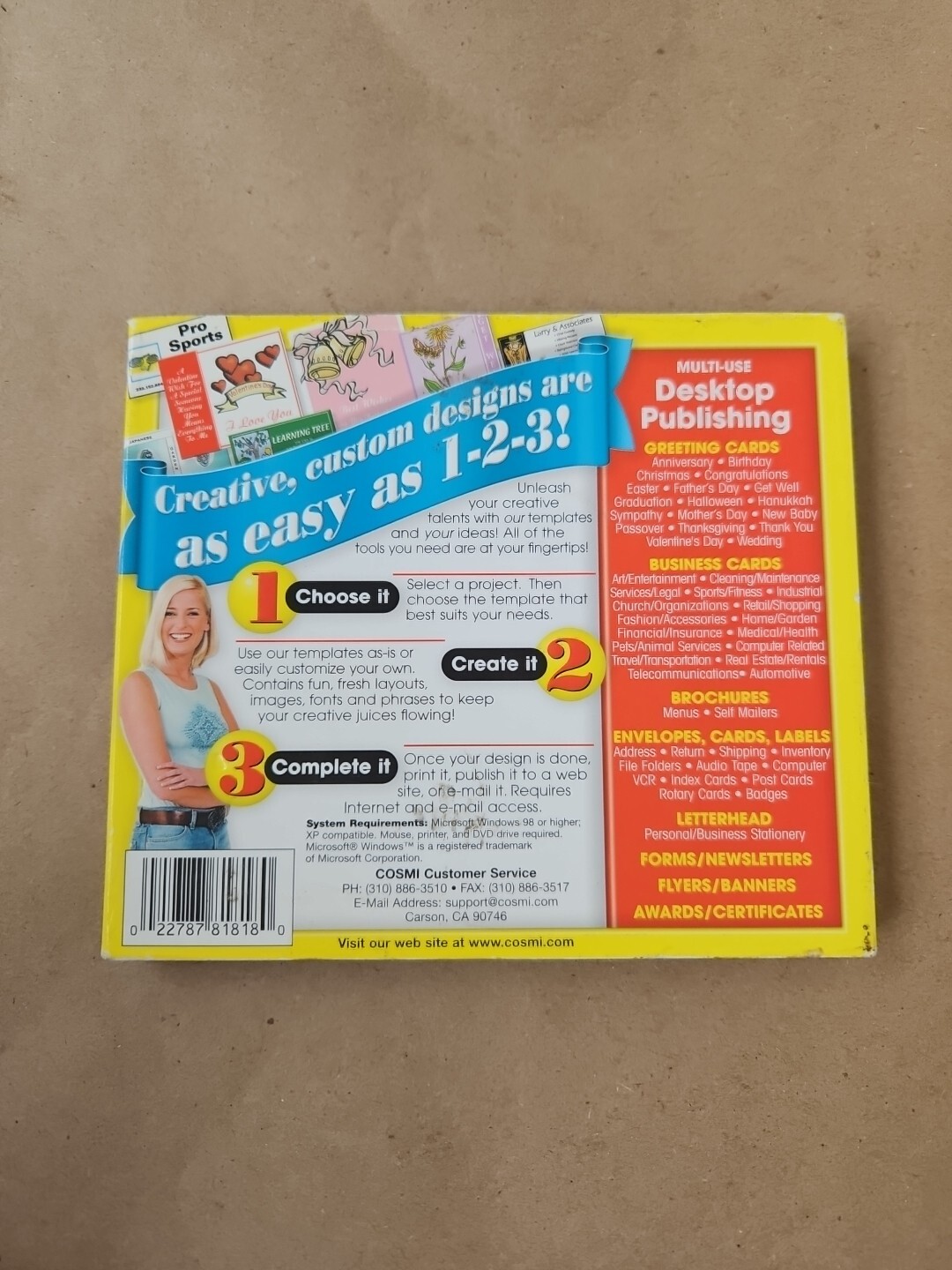 COSMI Print Perfect DVD ( Windows ) VGC Clean Disc & Case