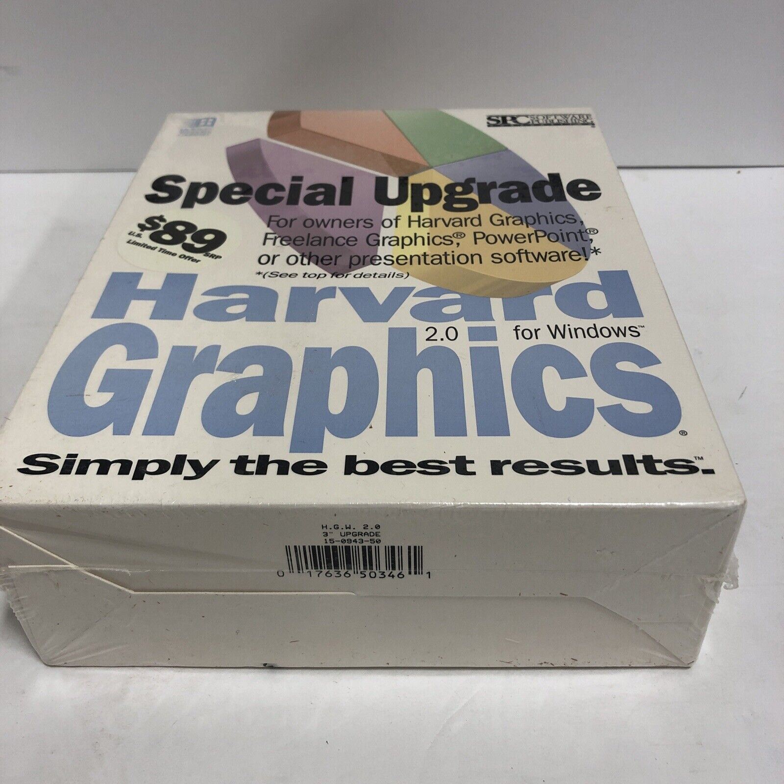 Harvard Graphics For Windows 2.0 Special Upgrade New Sealed.