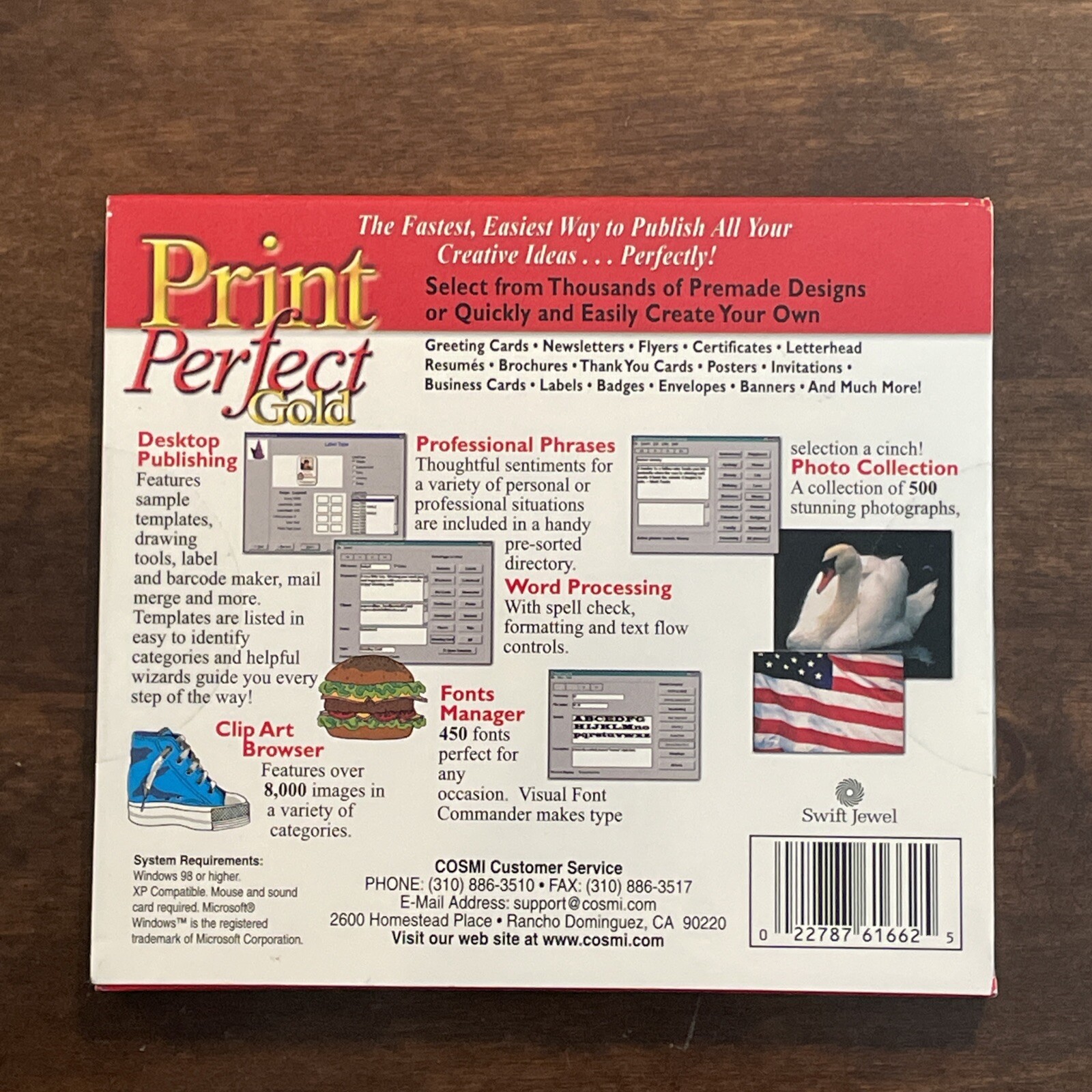Print Perfect Gold DVD Clip Art Images and More New Sealed