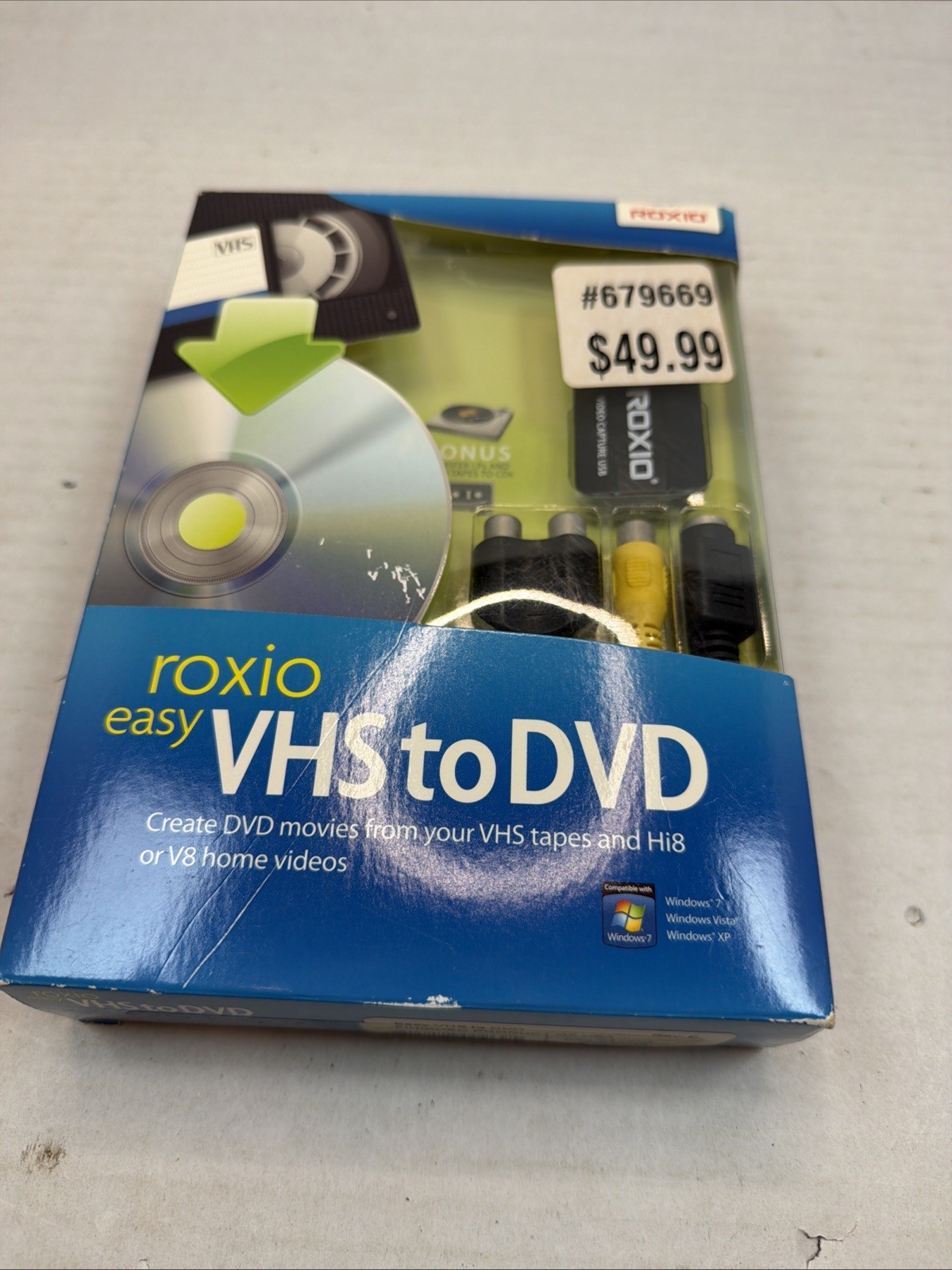 Roxio Easy VHS to DVD – Transfer Video Tape to PC or DVD – Windows 7 Vista XP