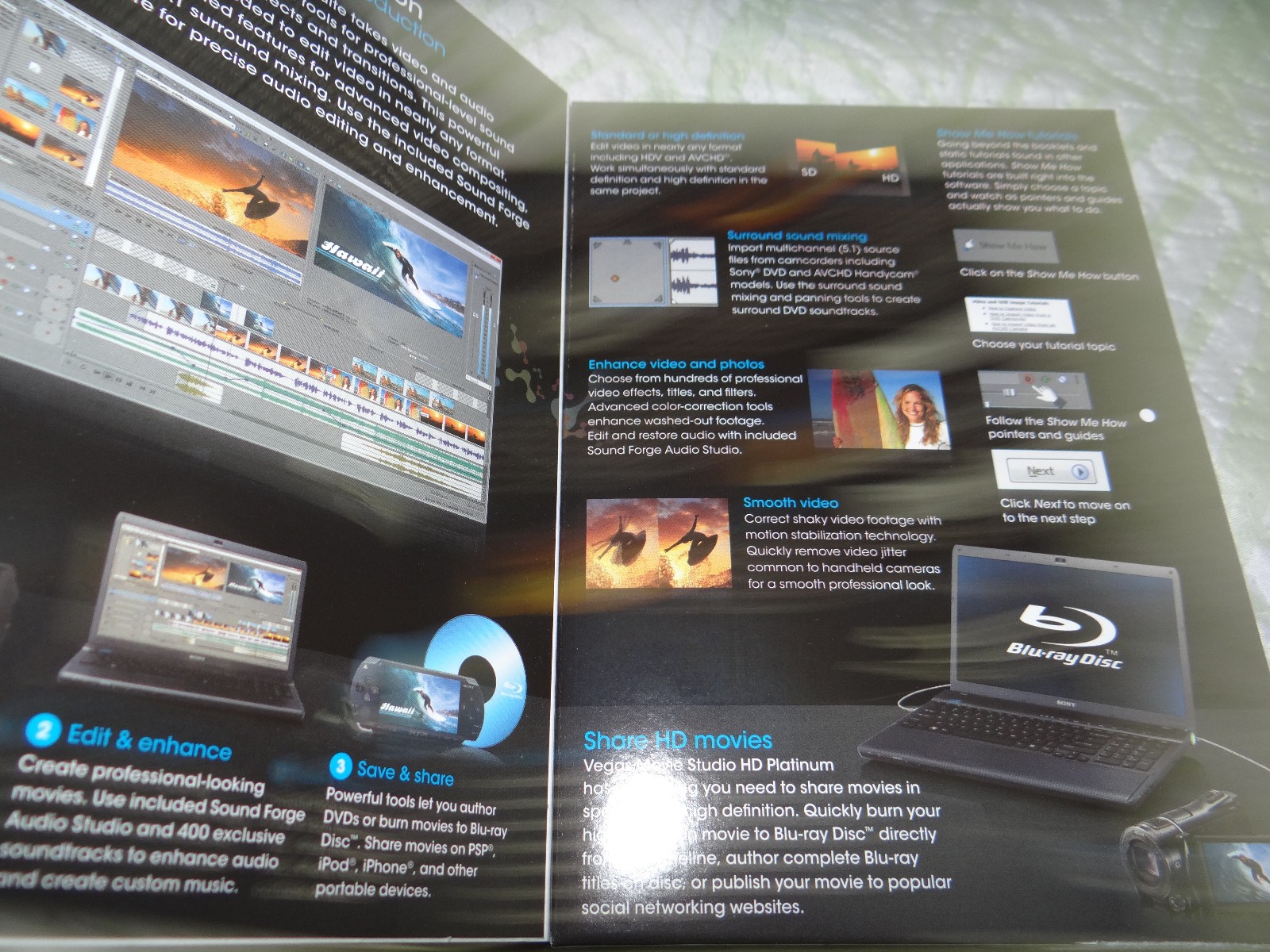 Sony Movie Studio HD Platinum Video Editing Production Suite– New