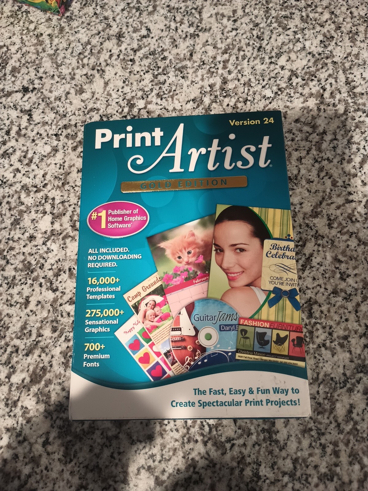 2011 PRINT ARTIST GOLD EDITION PC Computer Home Graphics Software Version 24