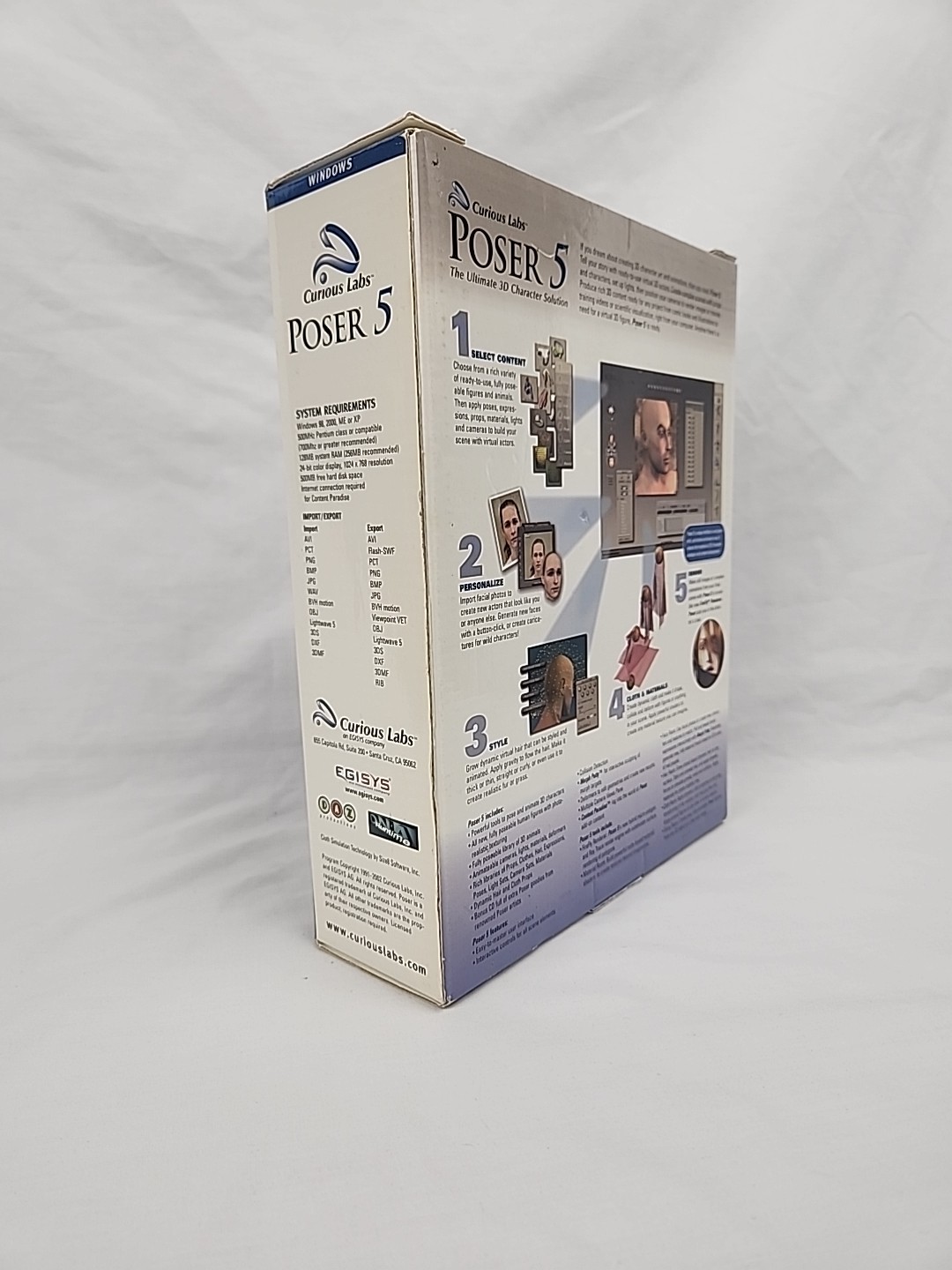 Curious Labs Poser 5 The Ultimate 3D Character Solution Figure Design Complete