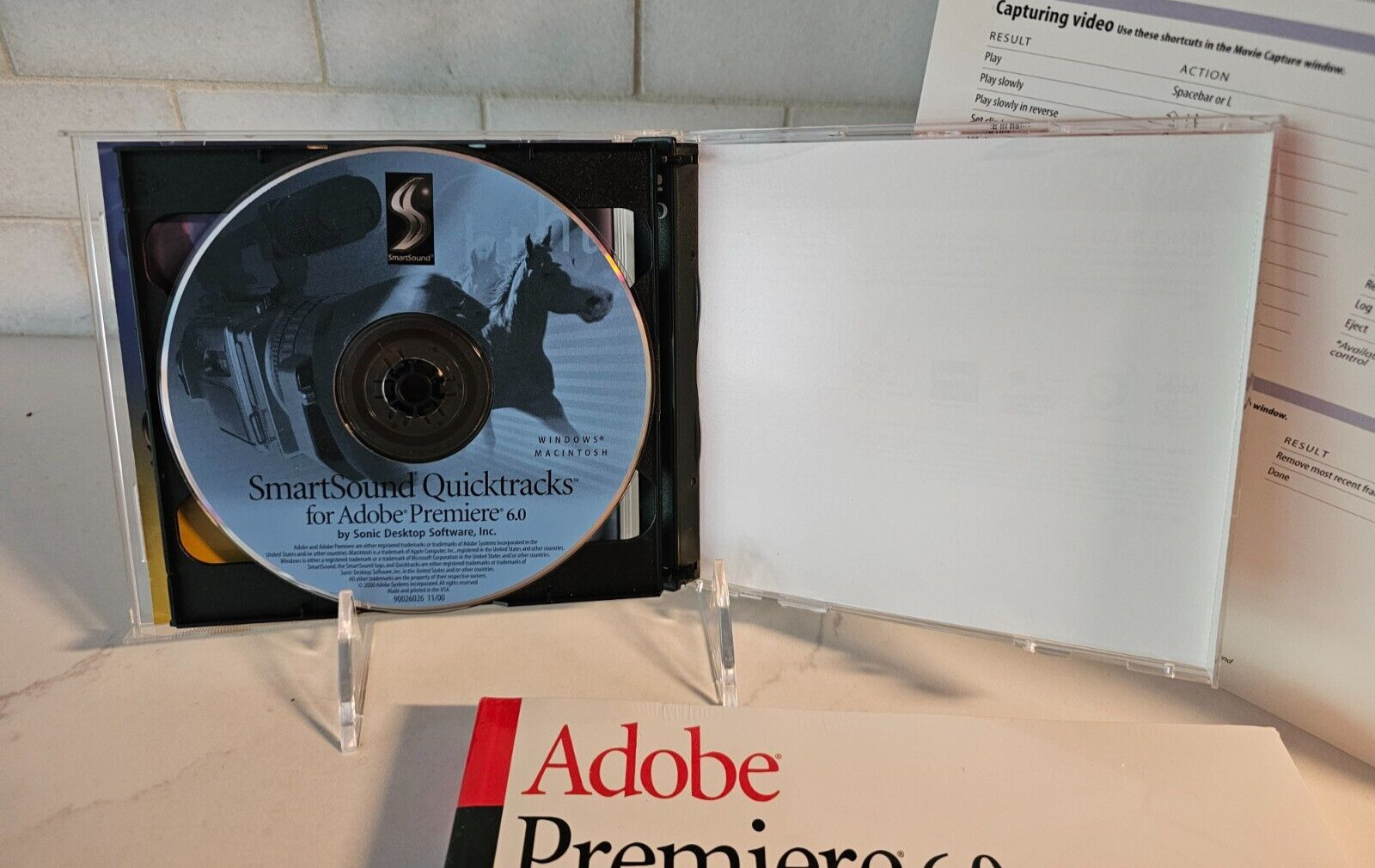 Adobe Premiere 6.0 Software for Macintosh CDs, Sealed Book & Quick Ref Guide