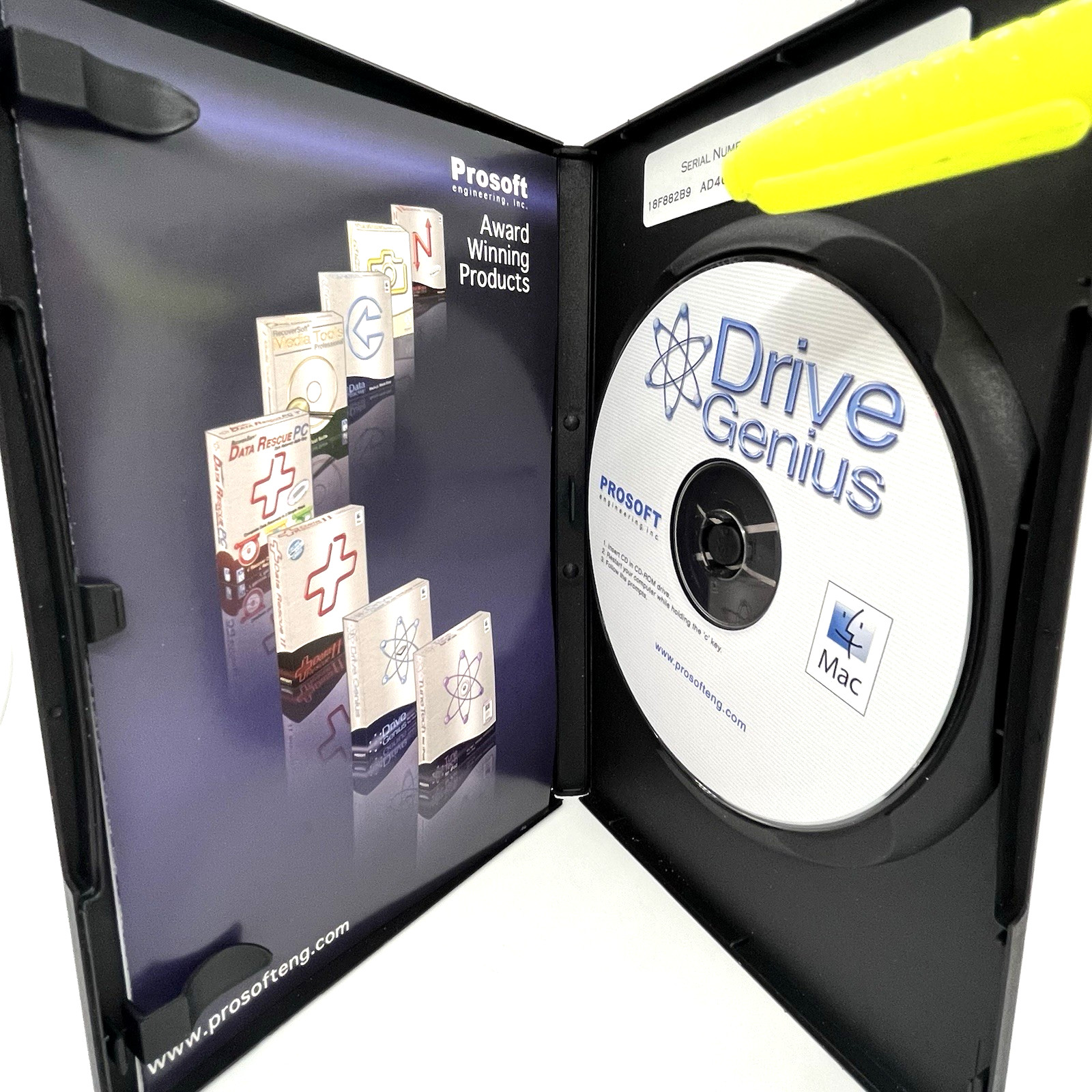 PROSOFT Drive Genius for Mac Apple Retail Big Box CD-ROM w Serial – OS 10.2 & UP