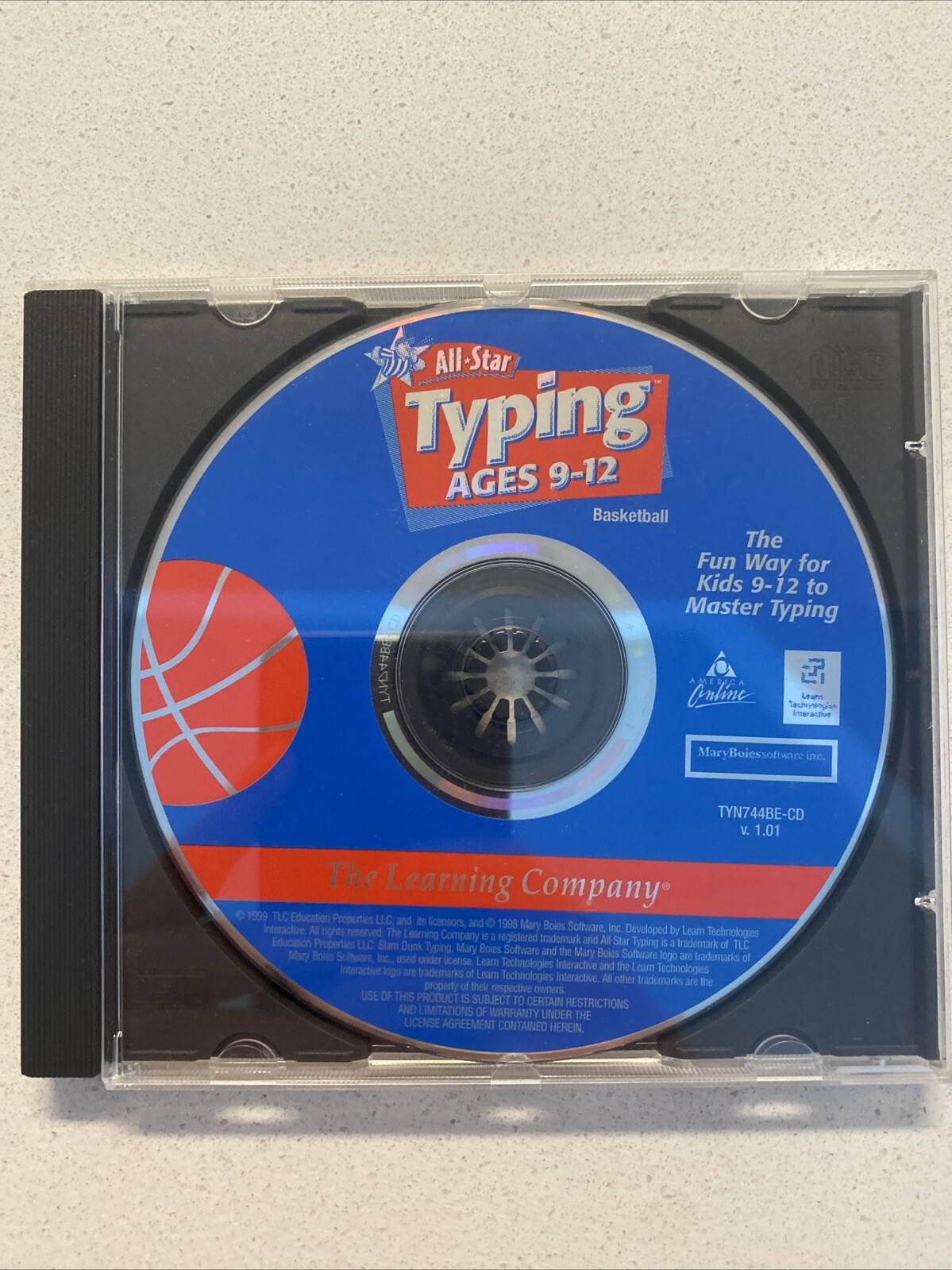 All Star Typing – Basketball (Ages 9-12) (PC/MAC-CD, 1999) – NEW CD in SLEEVE
