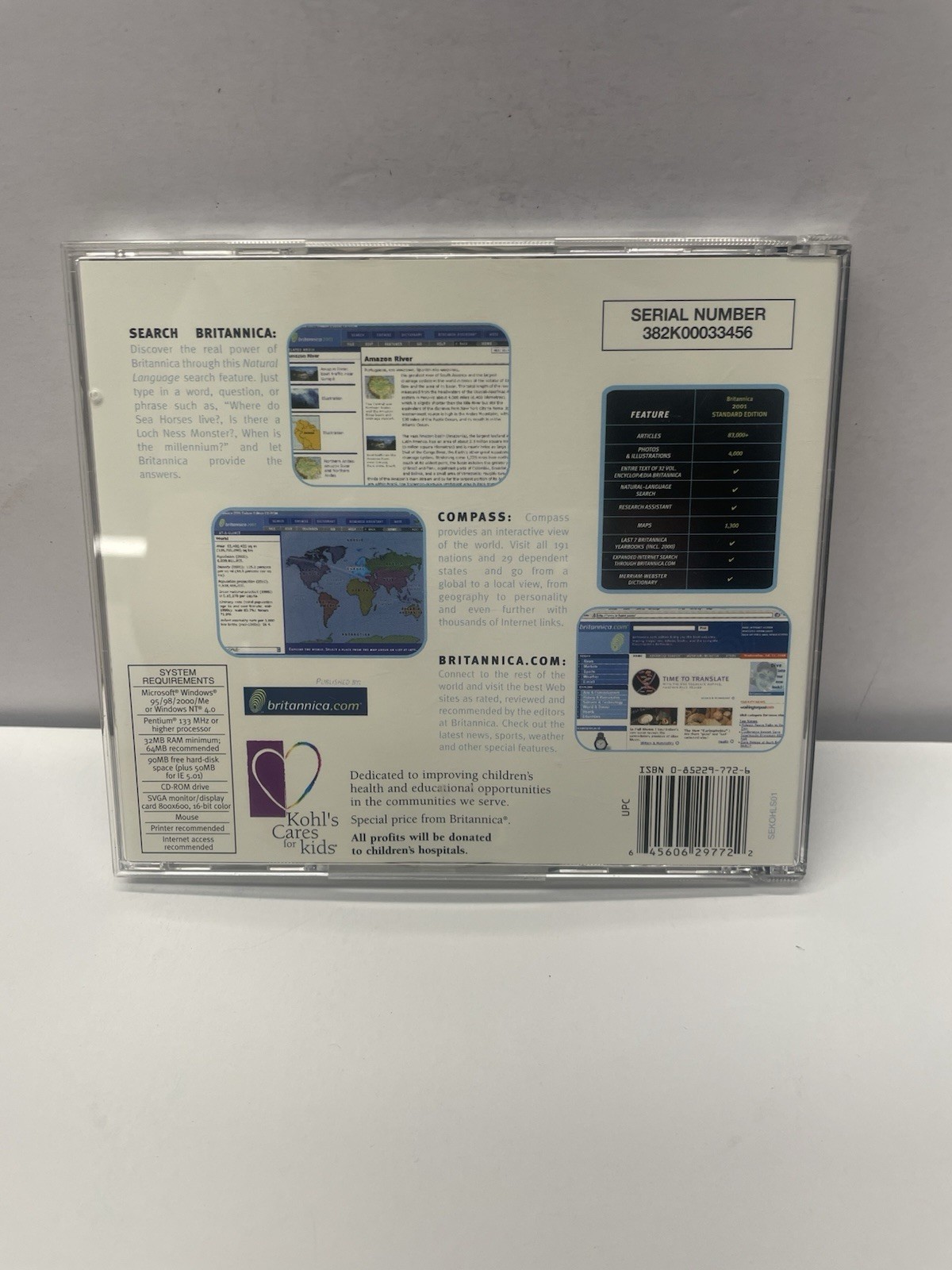 Brittanica 2001 PC Software