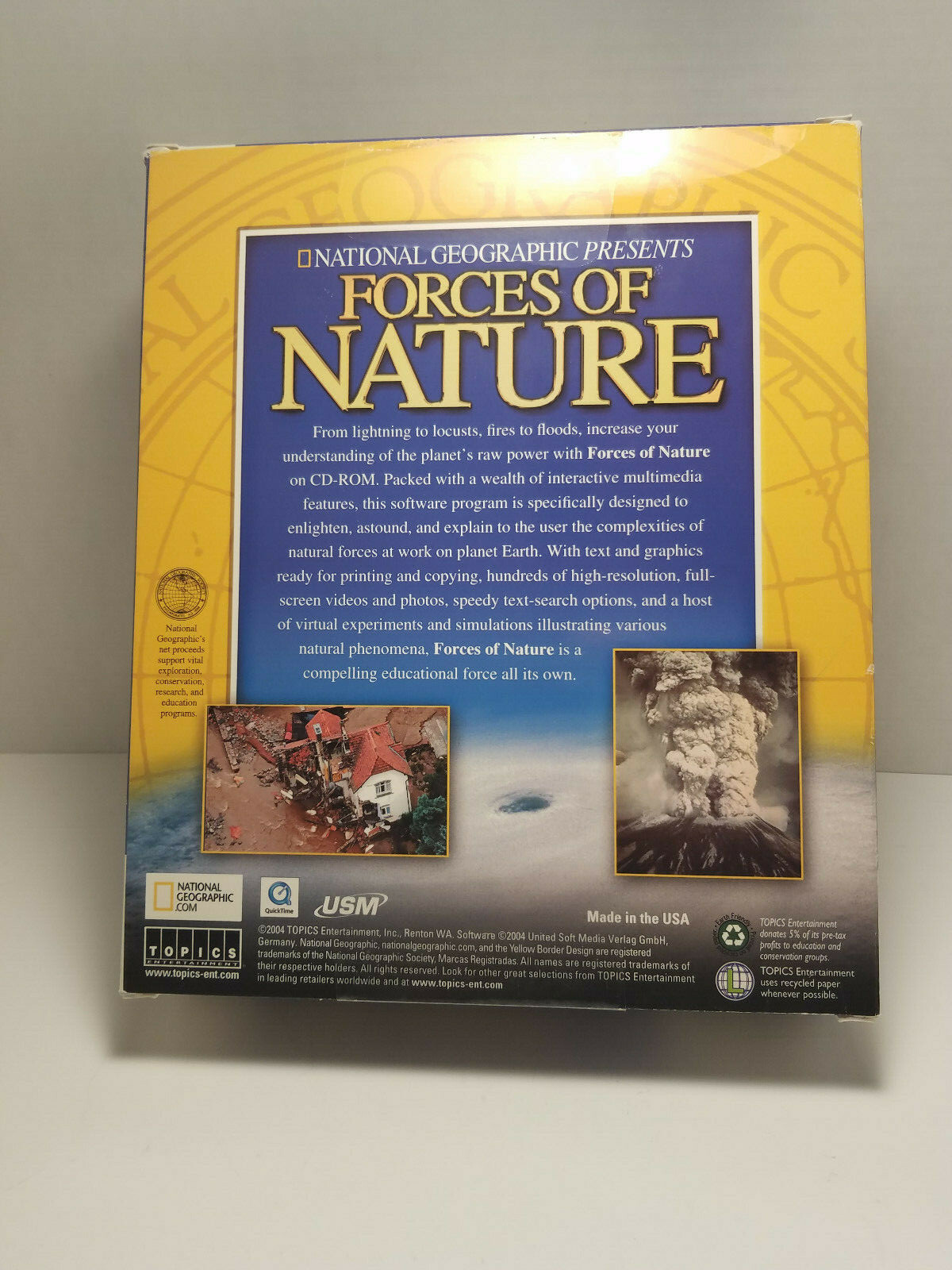 National Geographic Forces of Nature PC CD Storms Volcanoes