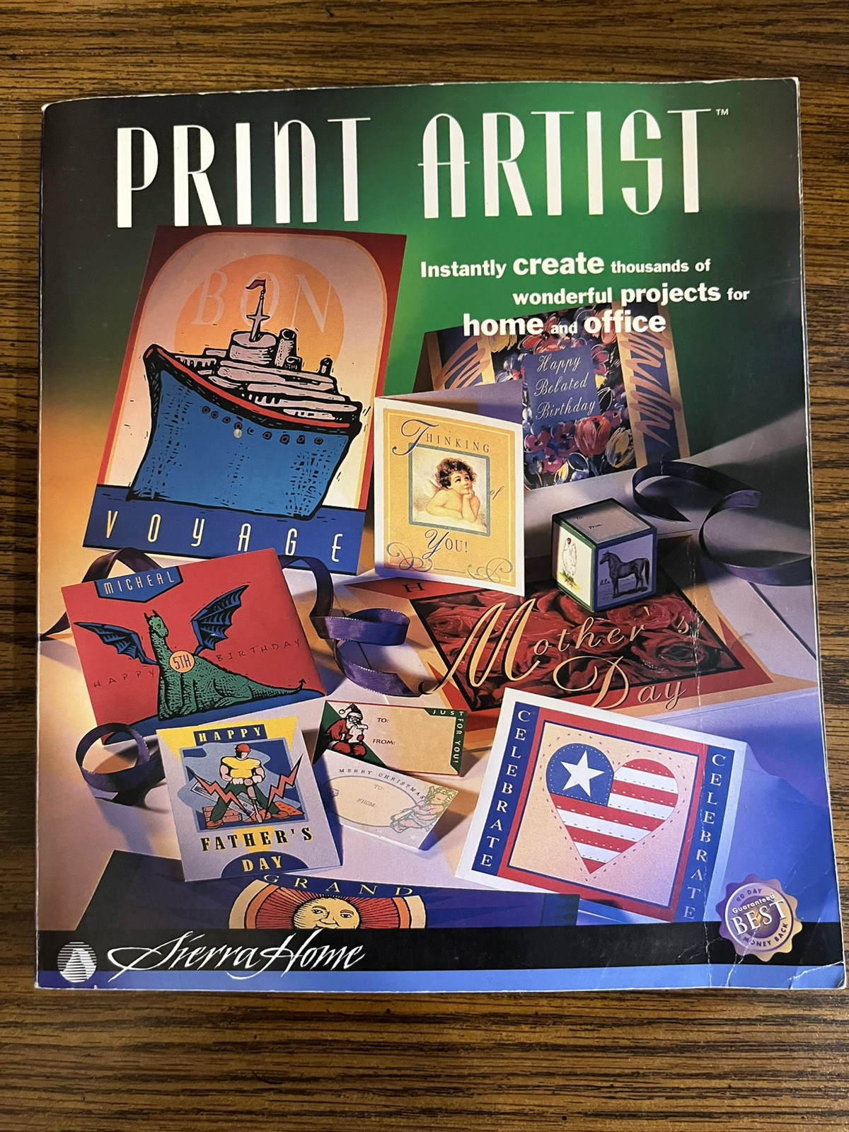 Print Artist Version 4.0 CD-ROM 1996 Sierra Home plus Manual 271 pages