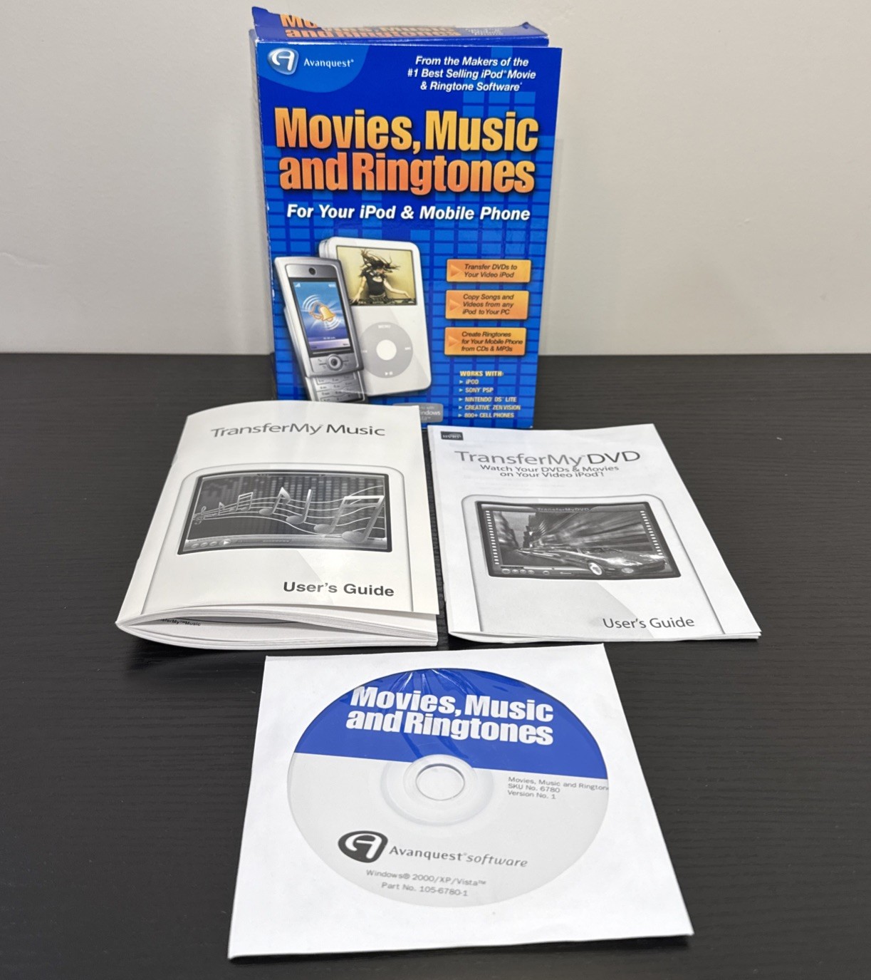 Movies Music And Ringtones For Your IPod & Mobile Phone Complete W/ User’s Guide
