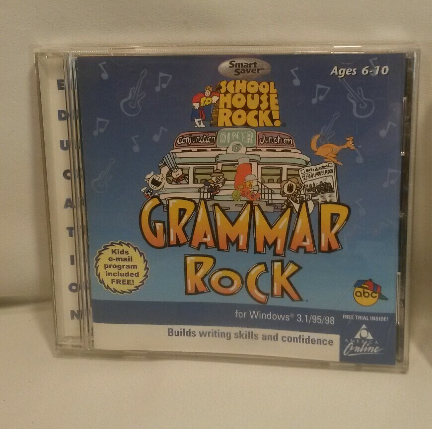 ☆ LOT 3 SCHOOL HOUSE ROCK THINKING GAMES/ GRAMMAR ROCK/ MATH ROCK F/S