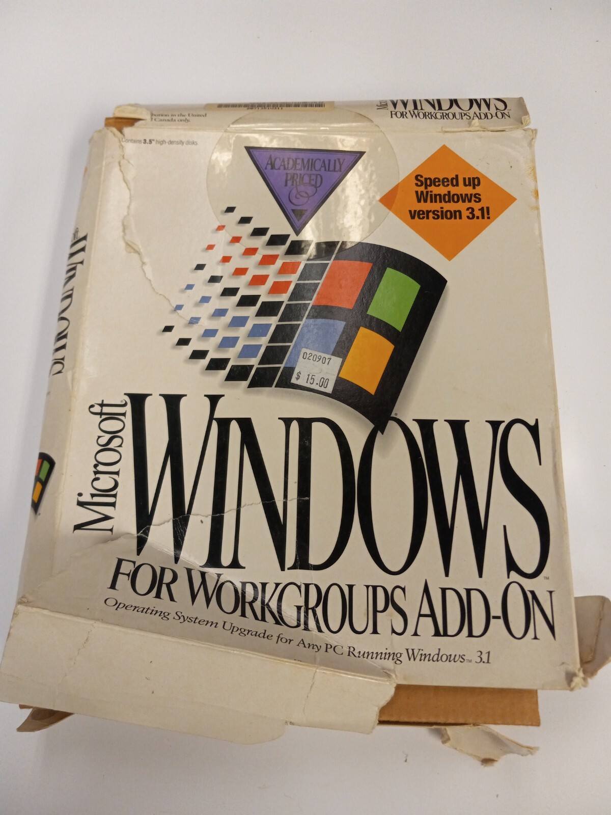 Microsoft Windows for Workgroups Add-on Upgrade for 3.1 1994 Complete – RB1