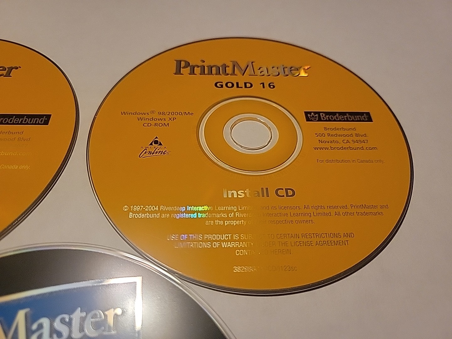 3 – LOT PrintMaster Clips Image PC CD-ROM Platinum 11 & Gold 16 Program/Install