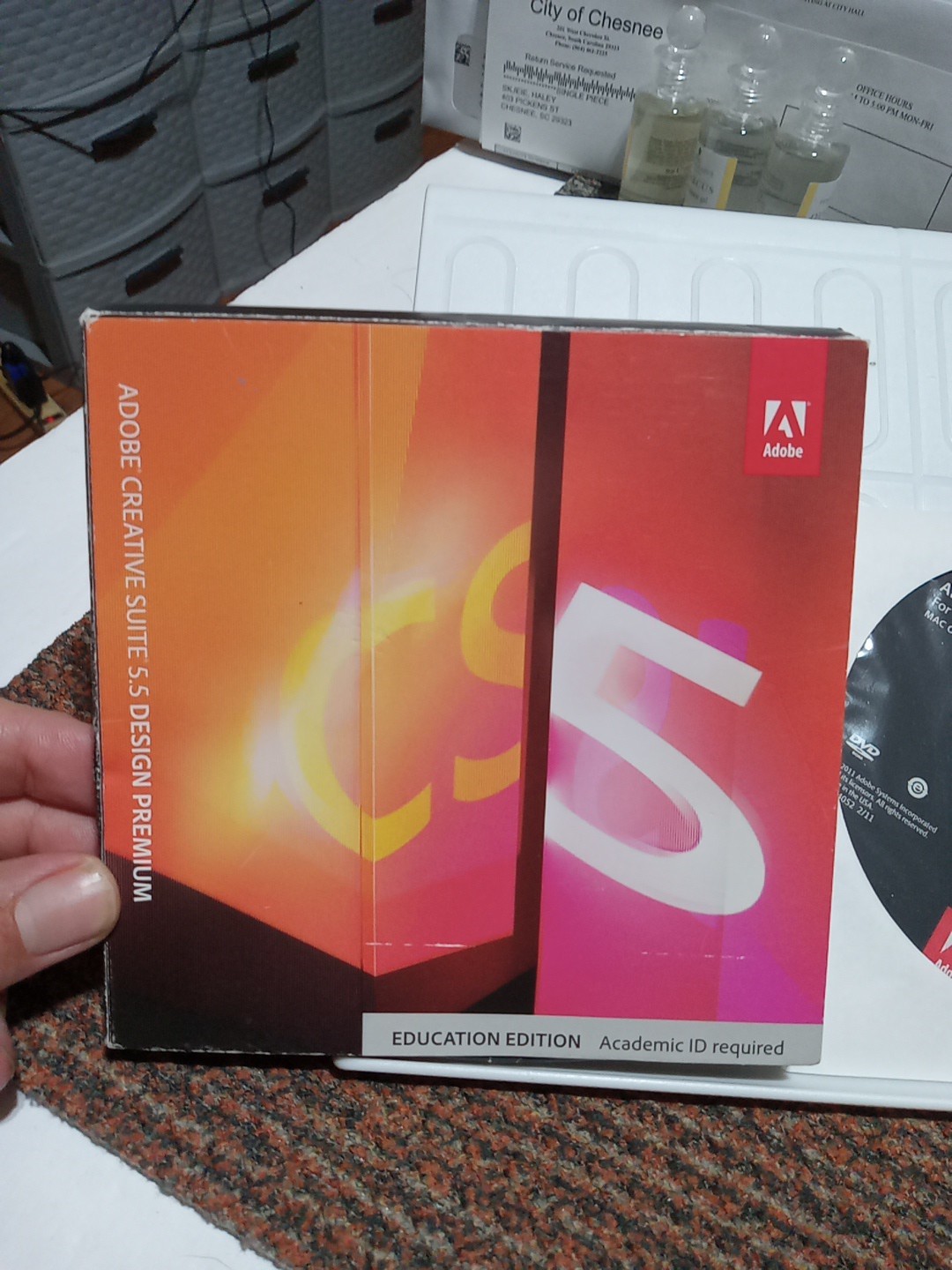 SMALL BOX Adobe Creative Suite 5.5 Design Premium CS5.5 MAC OS Education Edition