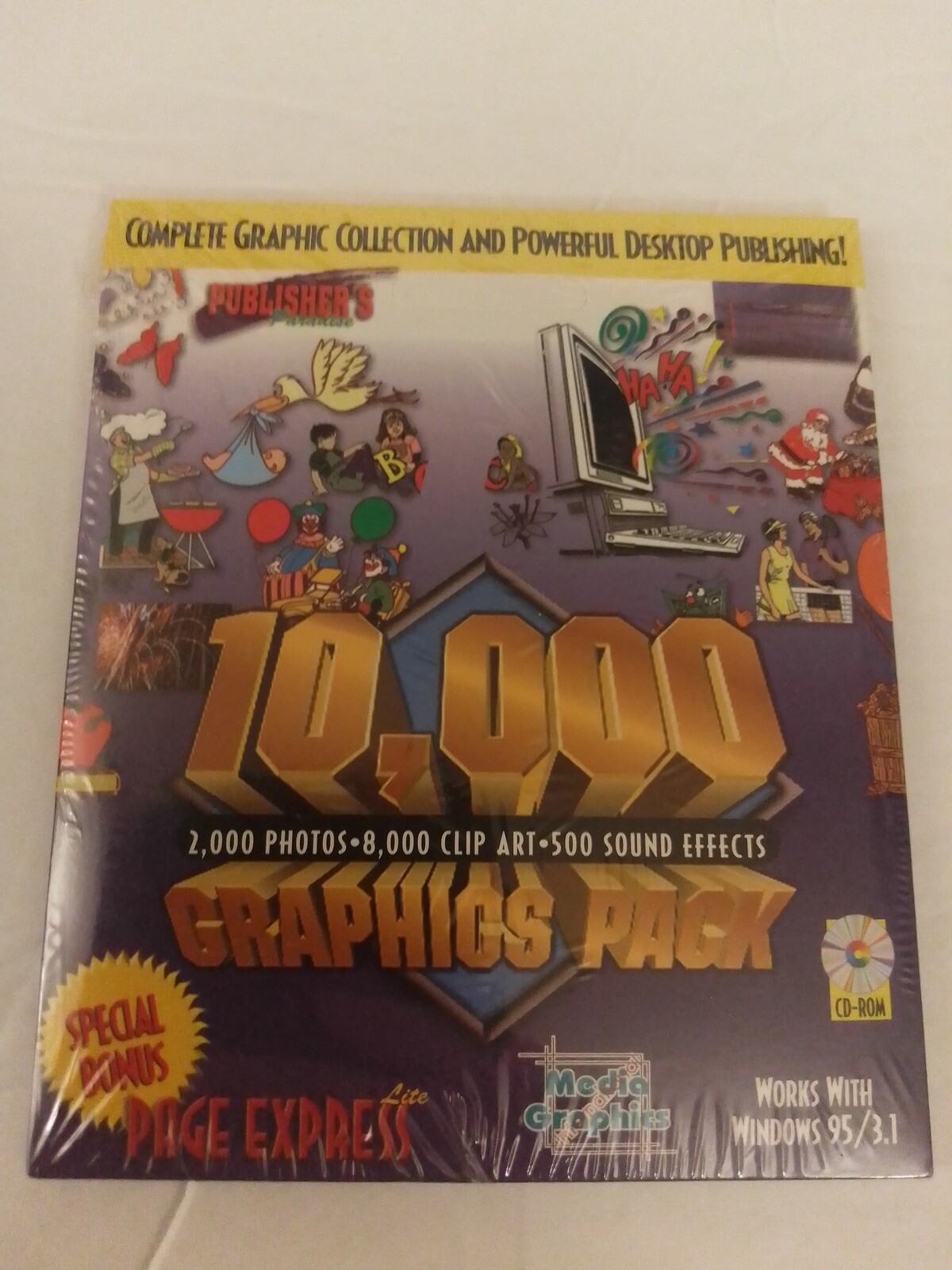 Publisher’s Paradise 10,000 Graphics Pack Volume 1 And 2 Includes Page Express