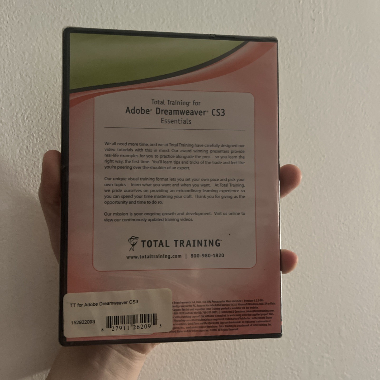 Total Training for Adobe Dreamweaver CS3 Advanced by Janine Warner DVD New