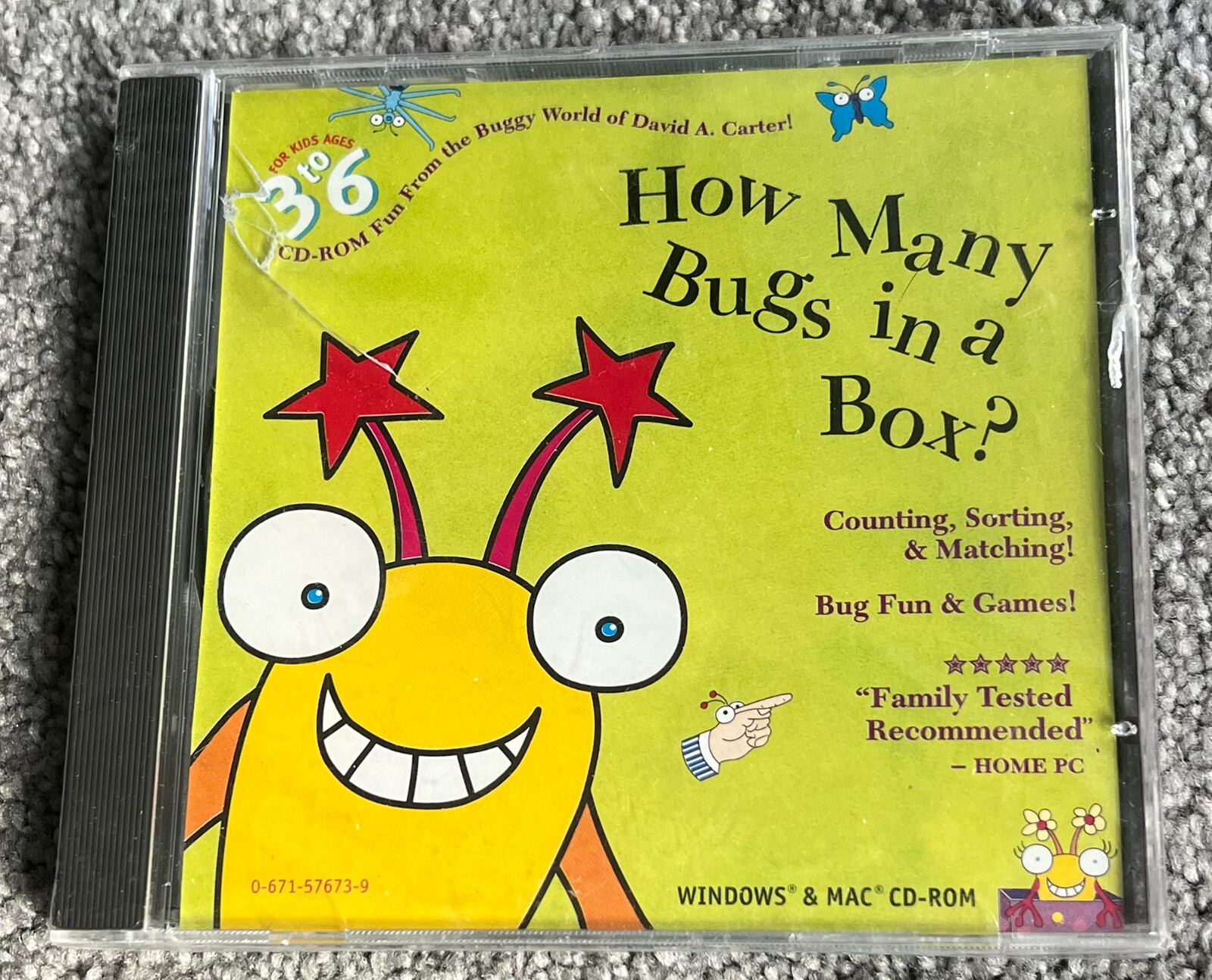 NEW/SEALED How Many Bugs In A Box PC Game CD-ROM Windows/Mac 1997 DAVID A CARTER