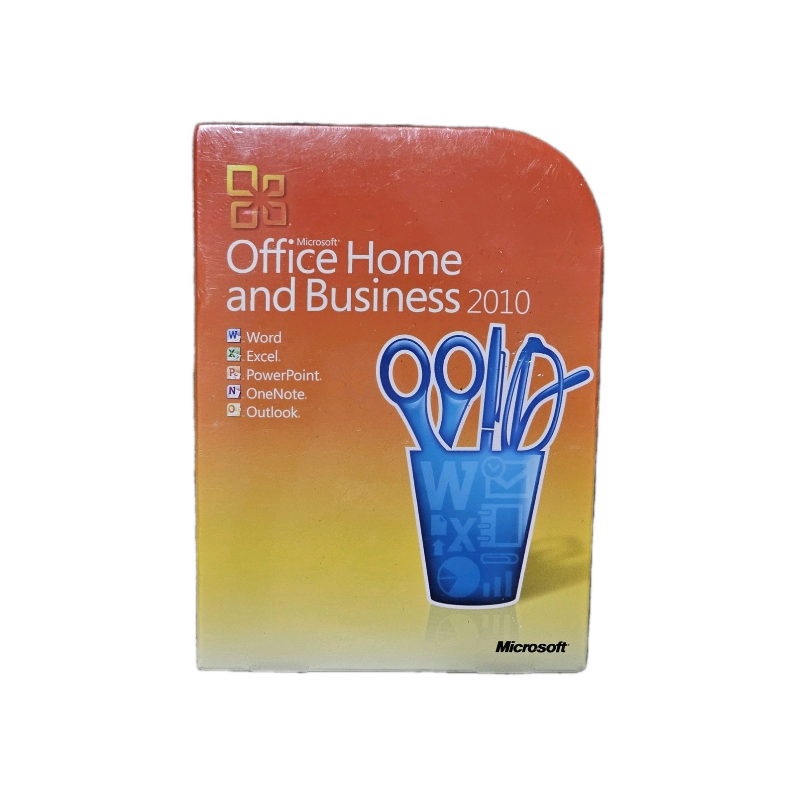Microsoft Office 2010 Home and Business Full Retail Version =SEALED BOX=